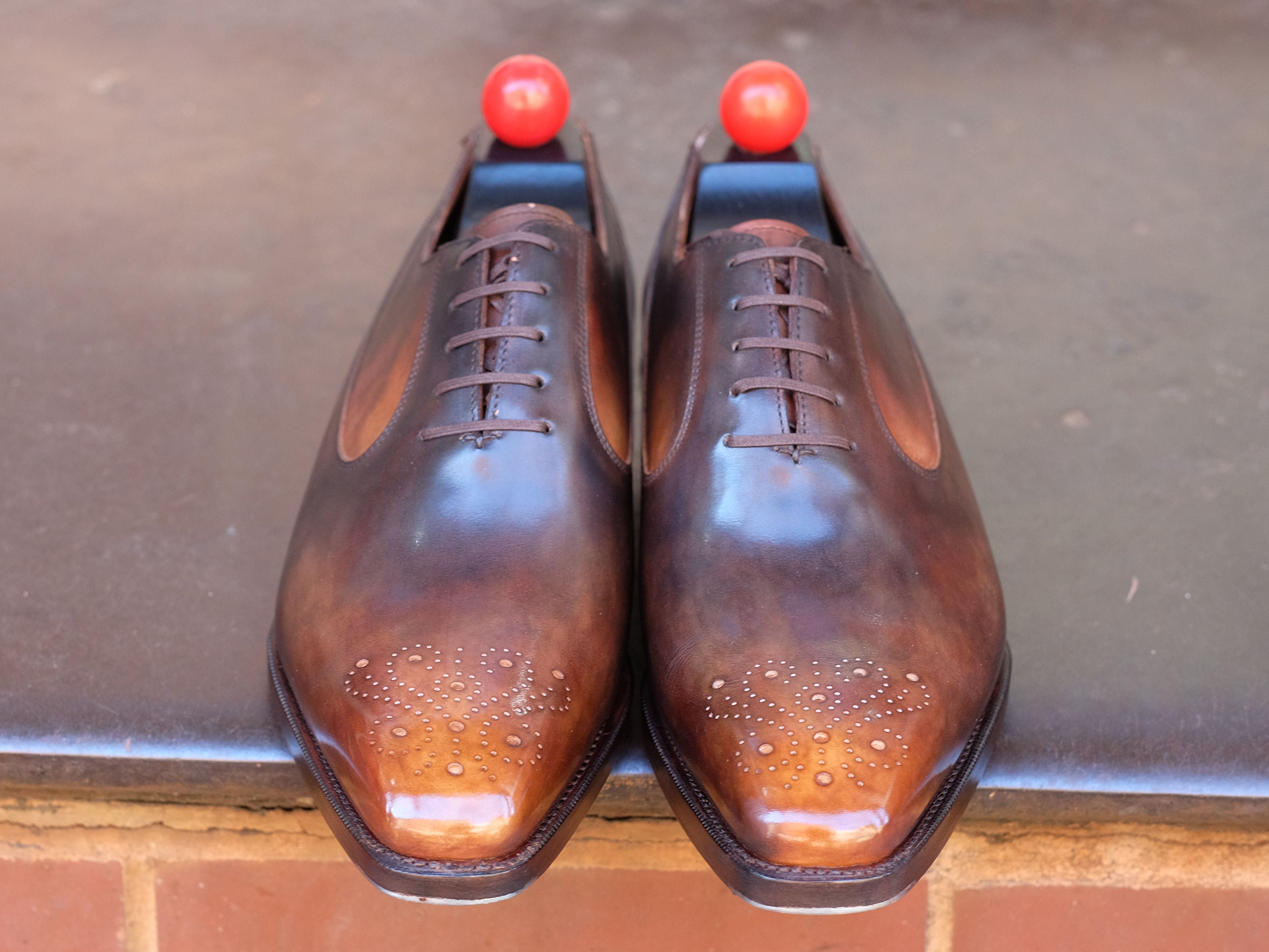 Patina Reverse Tiger's Eye - MTO - Tacoma-Made To Order Oxfords Custom Patina-J.FitzPatrick Footwear