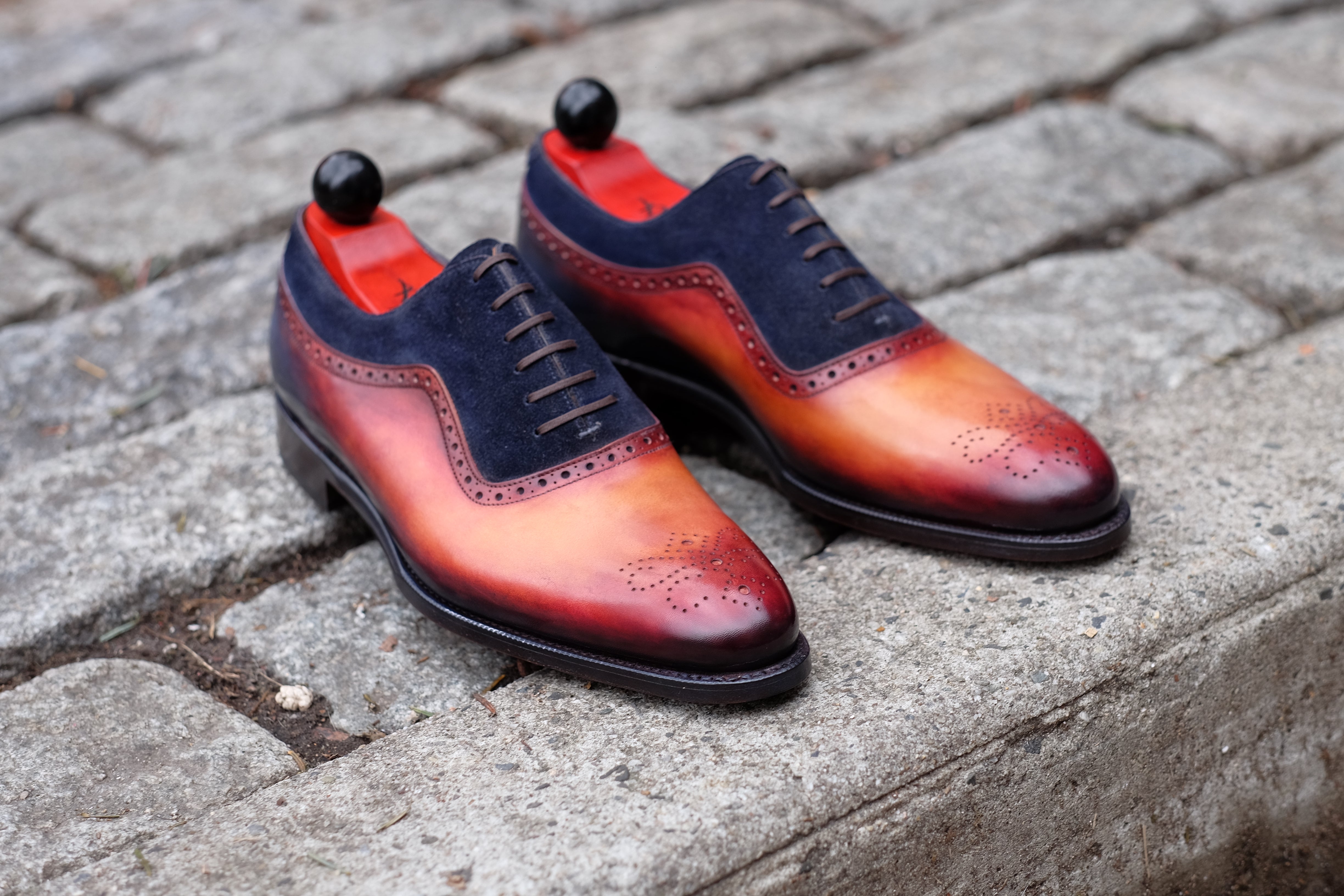 Patina Sunset - MTO - Roosevelt-Made To Order Oxfords Custom Patina-J.FitzPatrick Footwear