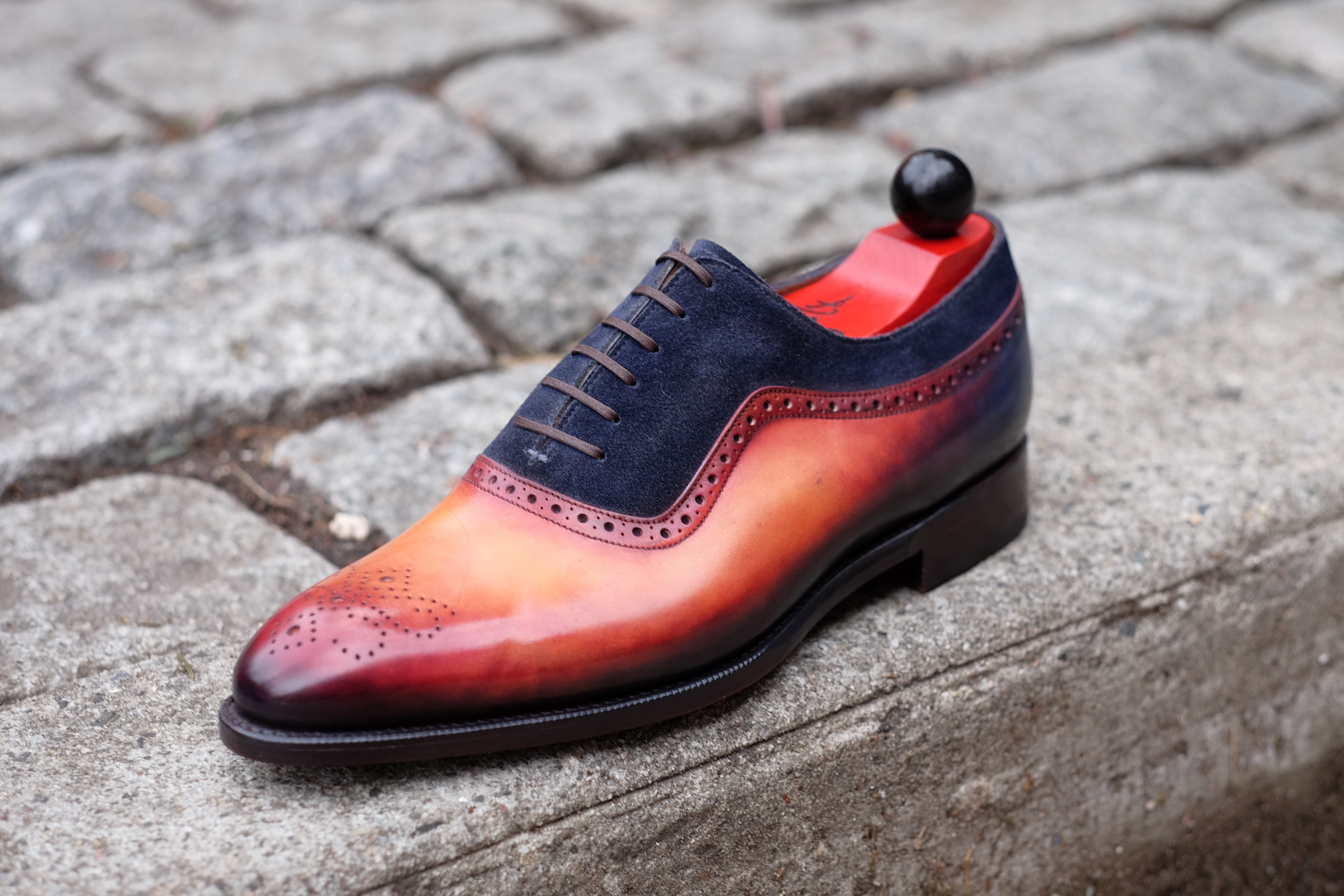 Patina Sunset - MTO - Roosevelt-Made To Order Oxfords Custom Patina-J.FitzPatrick Footwear