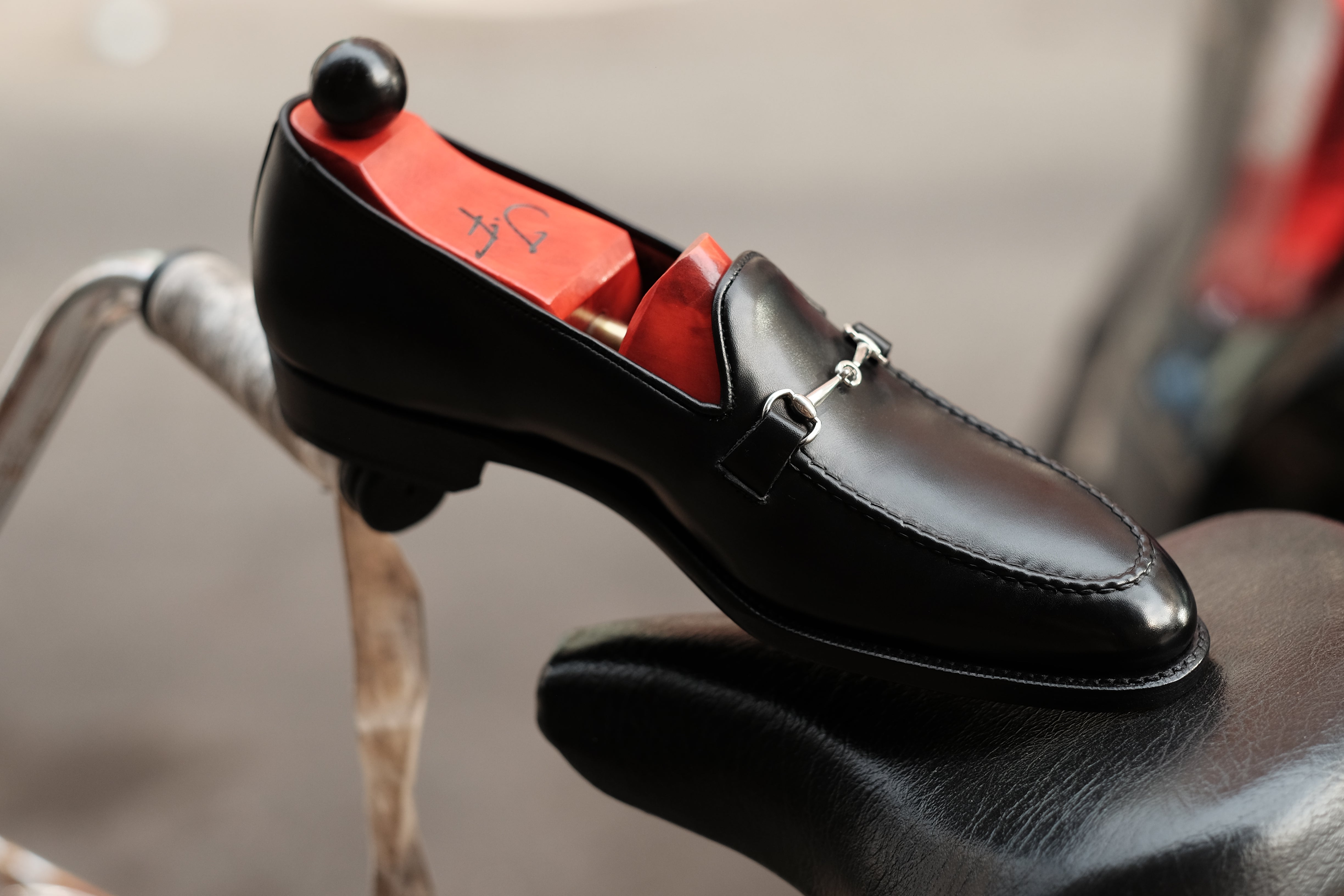 Pike - Black Calf-Horse Bit Horsebit Loafers-J.FitzPatrick Footwear