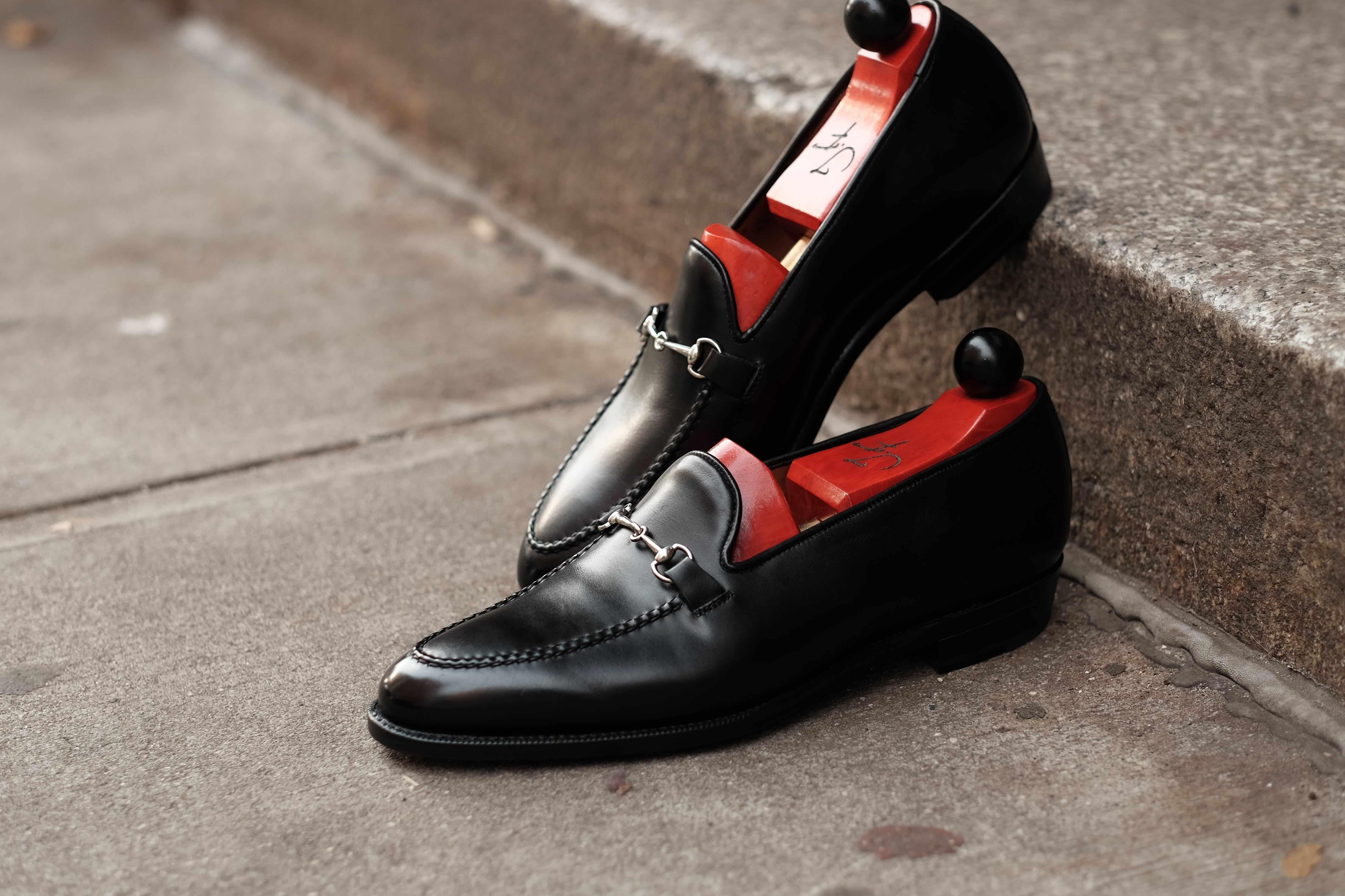 Pike - Black Calf-Horse Bit Horsebit Loafers-J.FitzPatrick Footwear