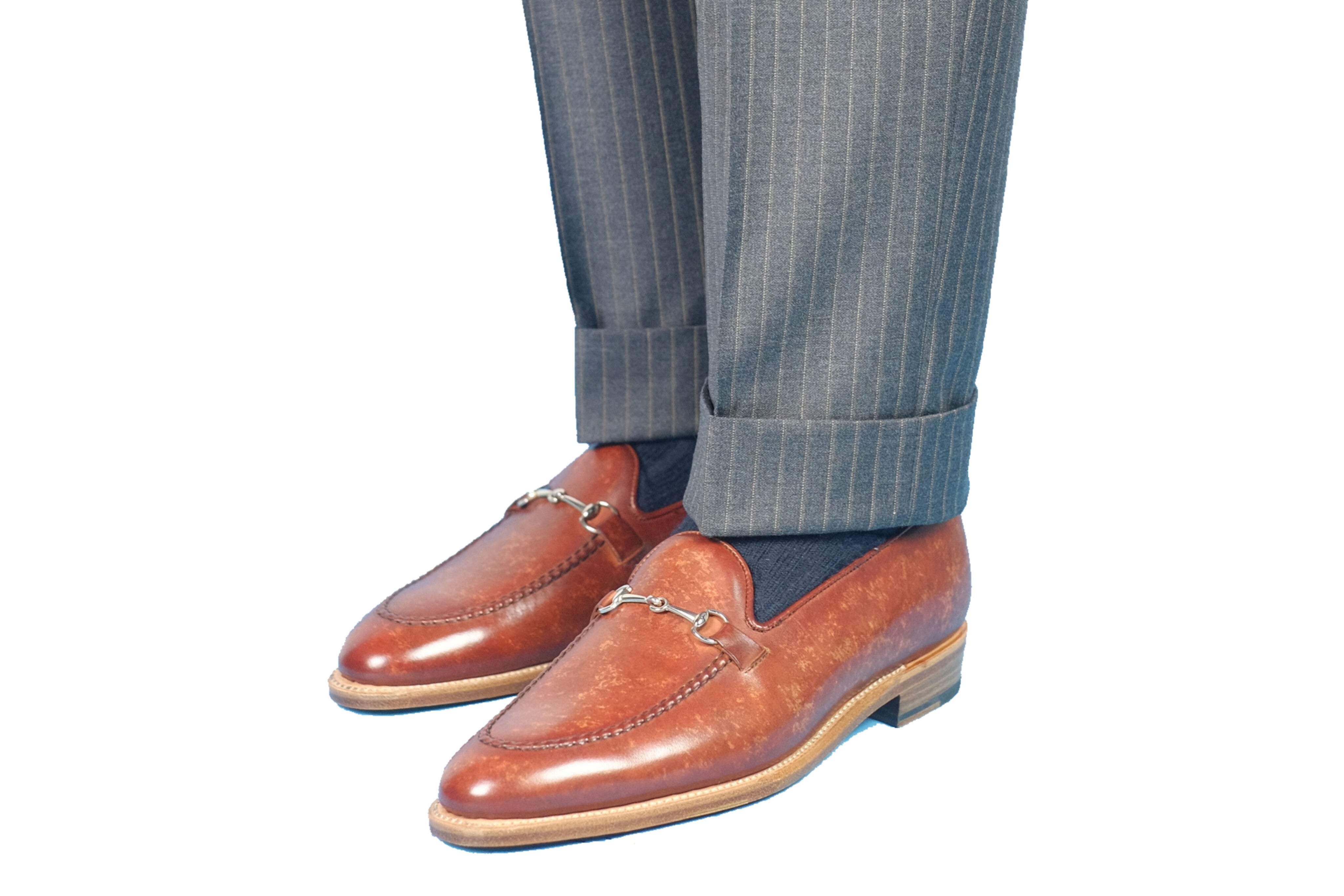 Pike - Gold Marble Patina - PRE ORDER-Horse Bit Horsebit Loafers-J.FitzPatrick Footwear