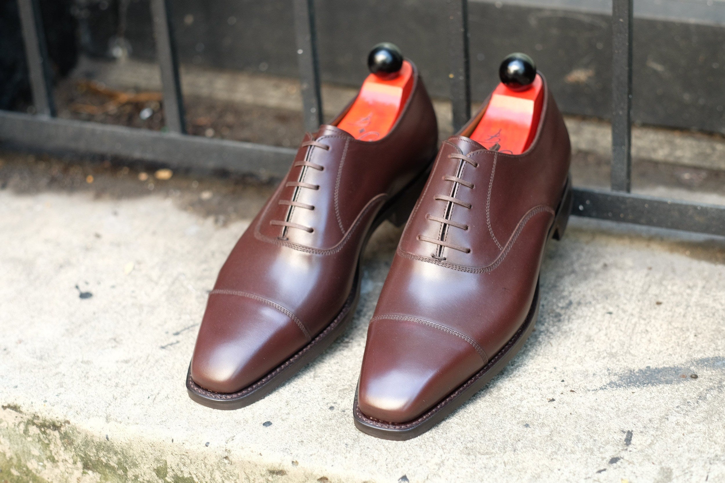 Puget - Dark Oak Calf-Captoe Cap Toe Oxfords-J.FitzPatrick Footwear