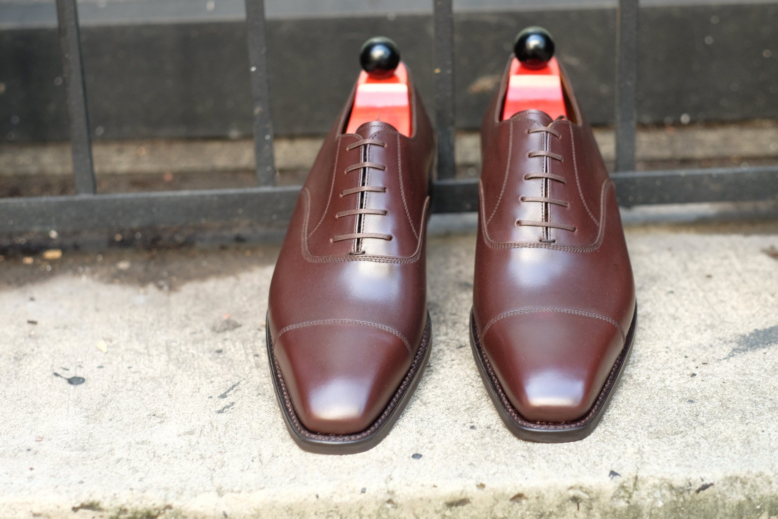 Puget - Dark Oak Calf-Captoe Cap Toe Oxfords-J.FitzPatrick Footwear