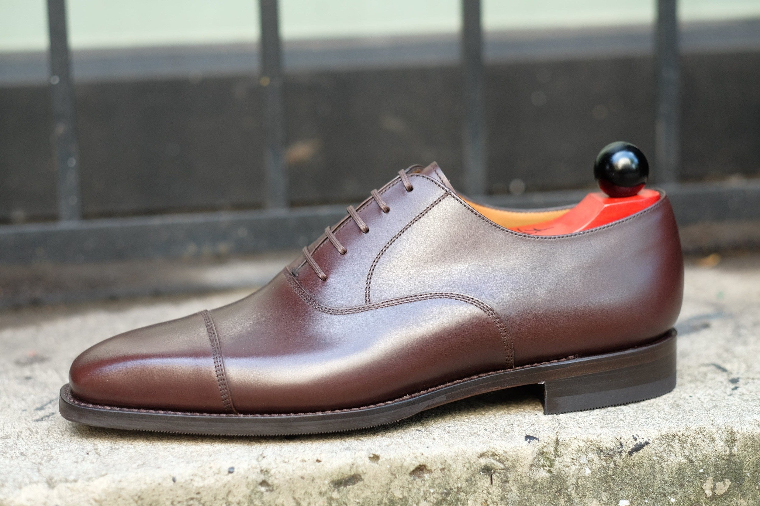 Puget - Dark Oak Calf-Captoe Cap Toe Oxfords-J.FitzPatrick Footwear