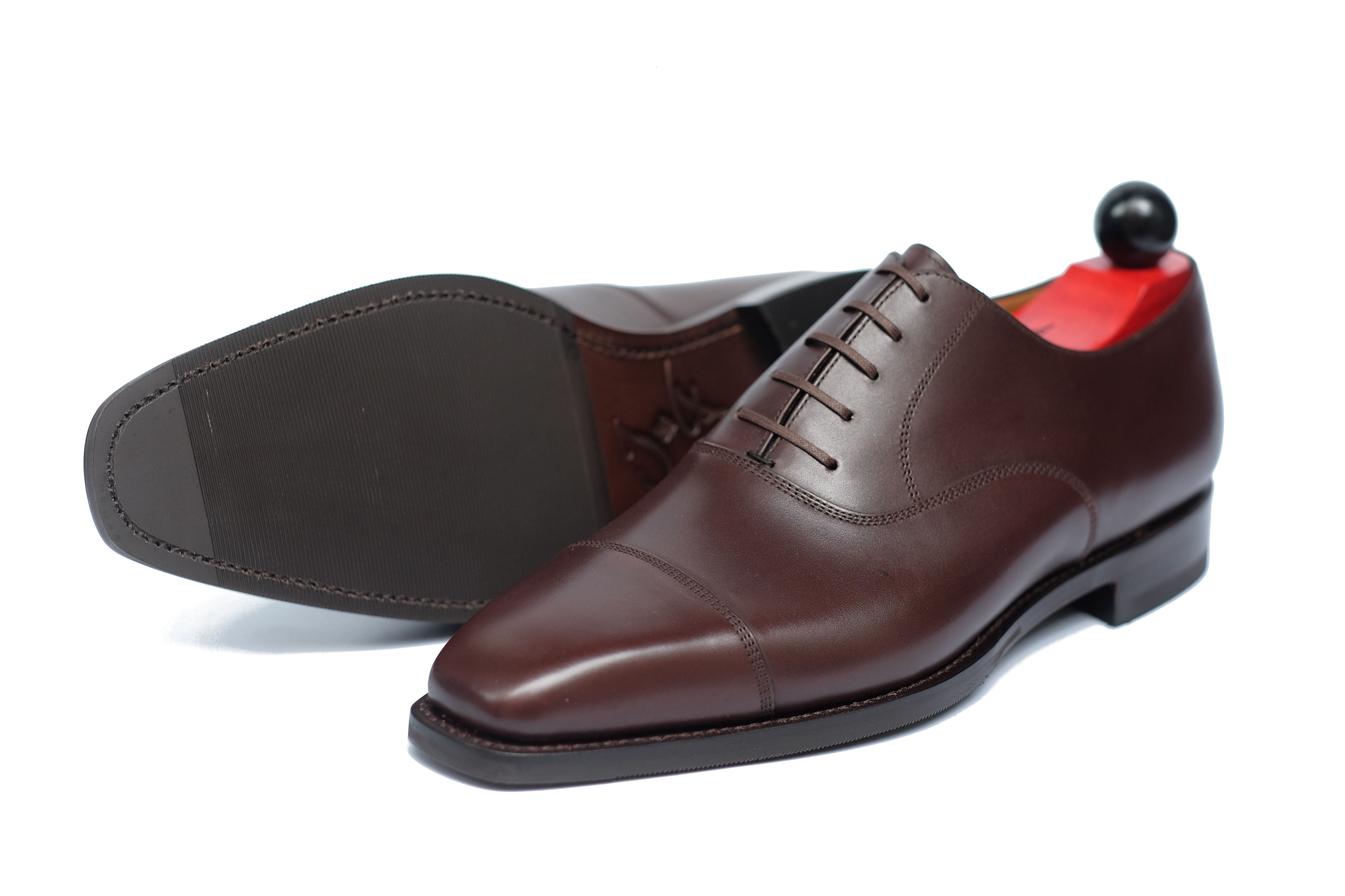 Puget - Dark Oak Calf-Captoe Cap Toe Oxfords-J.FitzPatrick Footwear