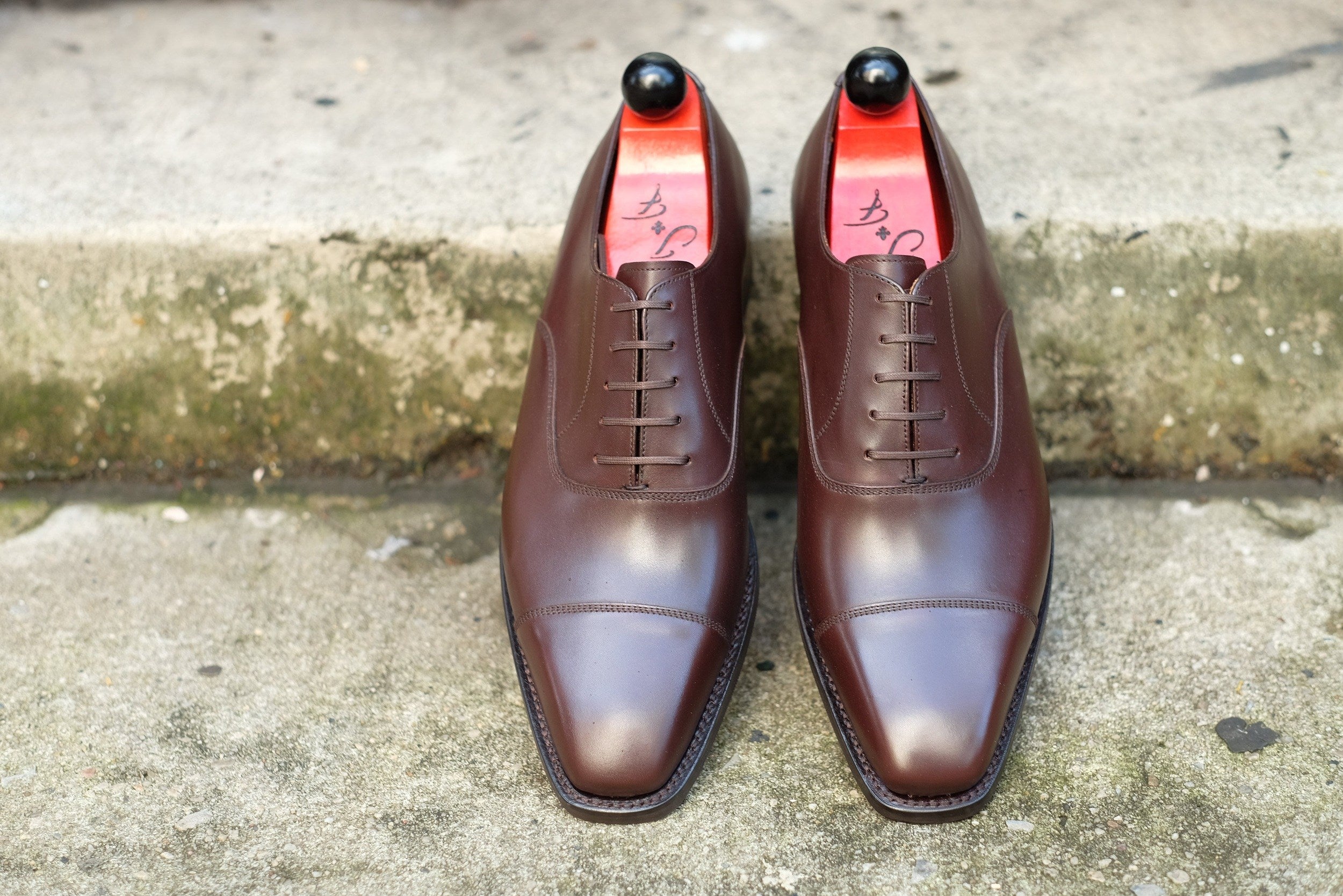 Puget - Dark Oak Calf-Captoe Cap Toe Oxfords-J.FitzPatrick Footwear