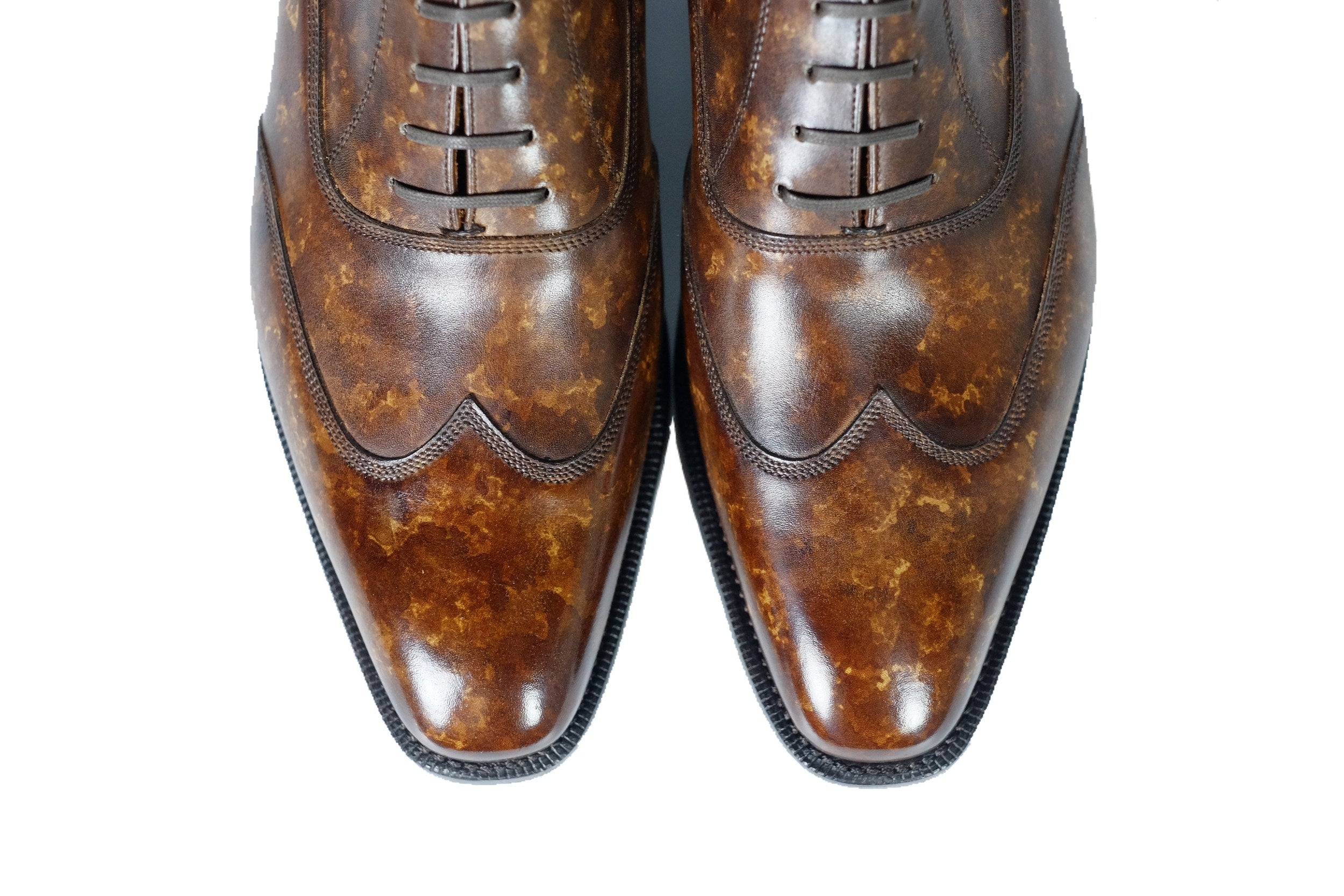 Pullman - Copper Marble Patina - PRE ORDER-Austerity Brogue Oxfords-J.FitzPatrick Footwear