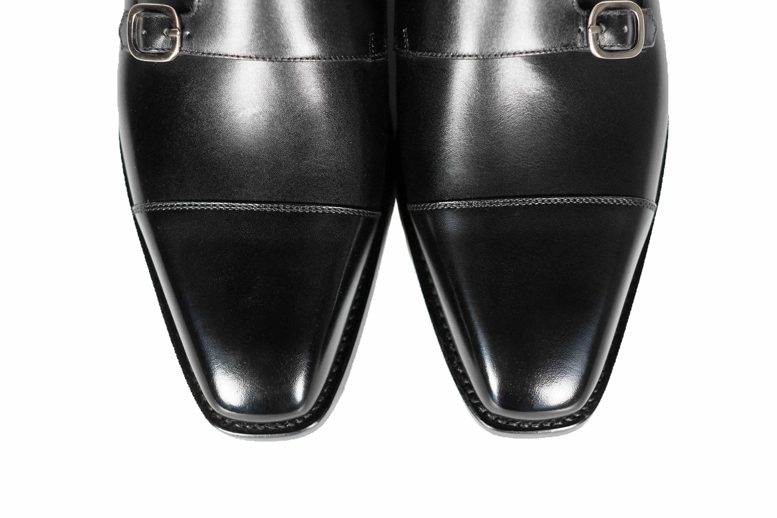 Sammamish - Black Calf-Double Monk Straps Monkstraps-J.FitzPatrick Footwear