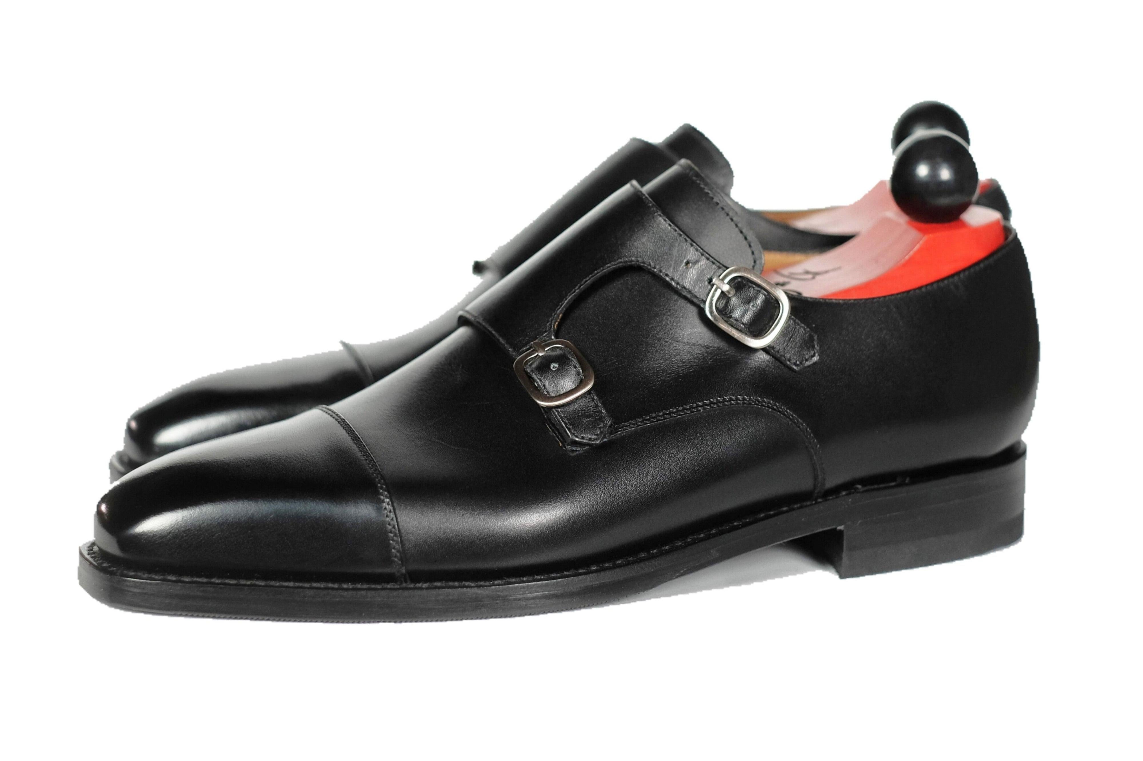 Sammamish - Black Calf-Double Monk Straps Monkstraps-J.FitzPatrick Footwear