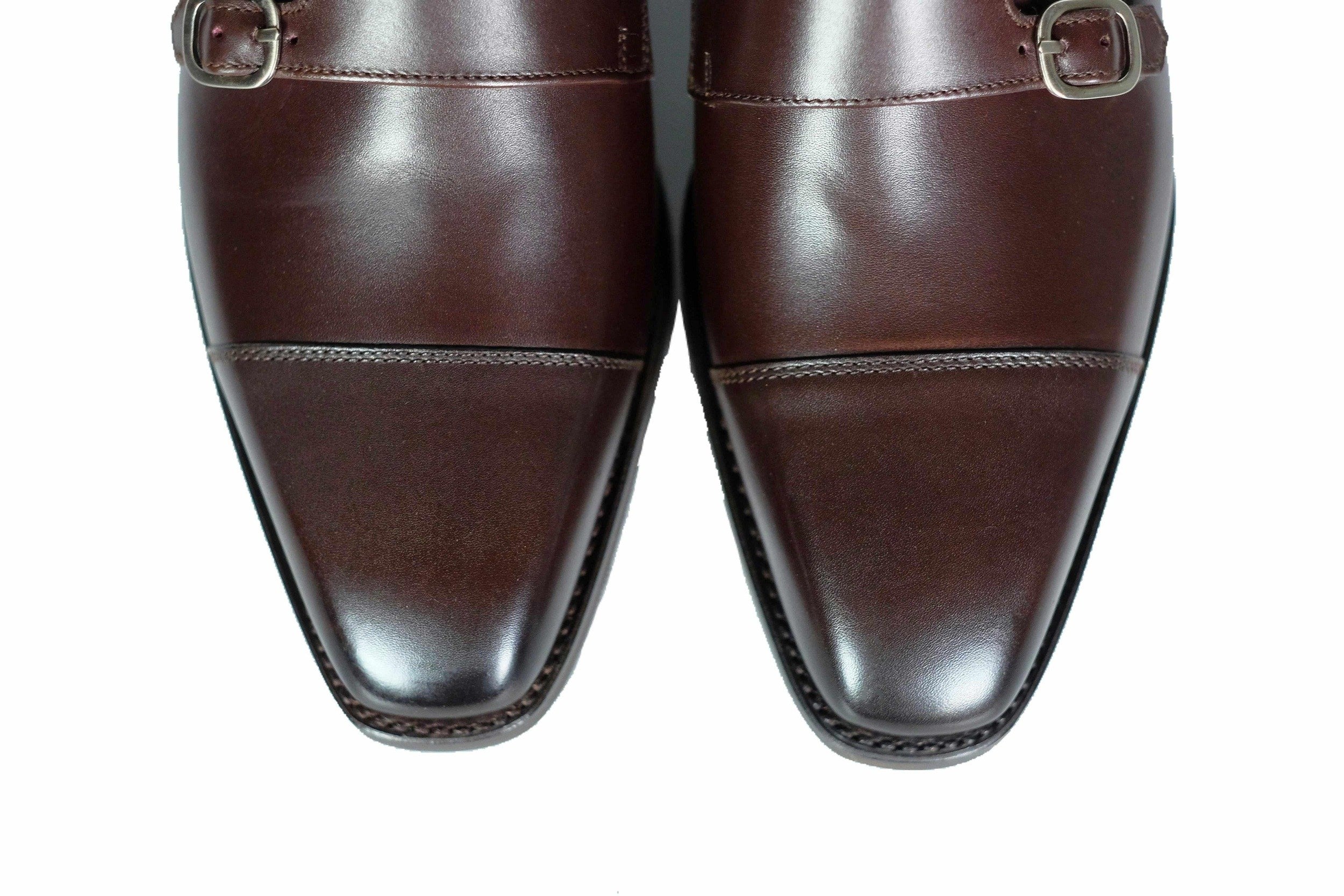 Sammamish - Dark Oak Calf-Double Monk Straps Monkstraps-J.FitzPatrick Footwear