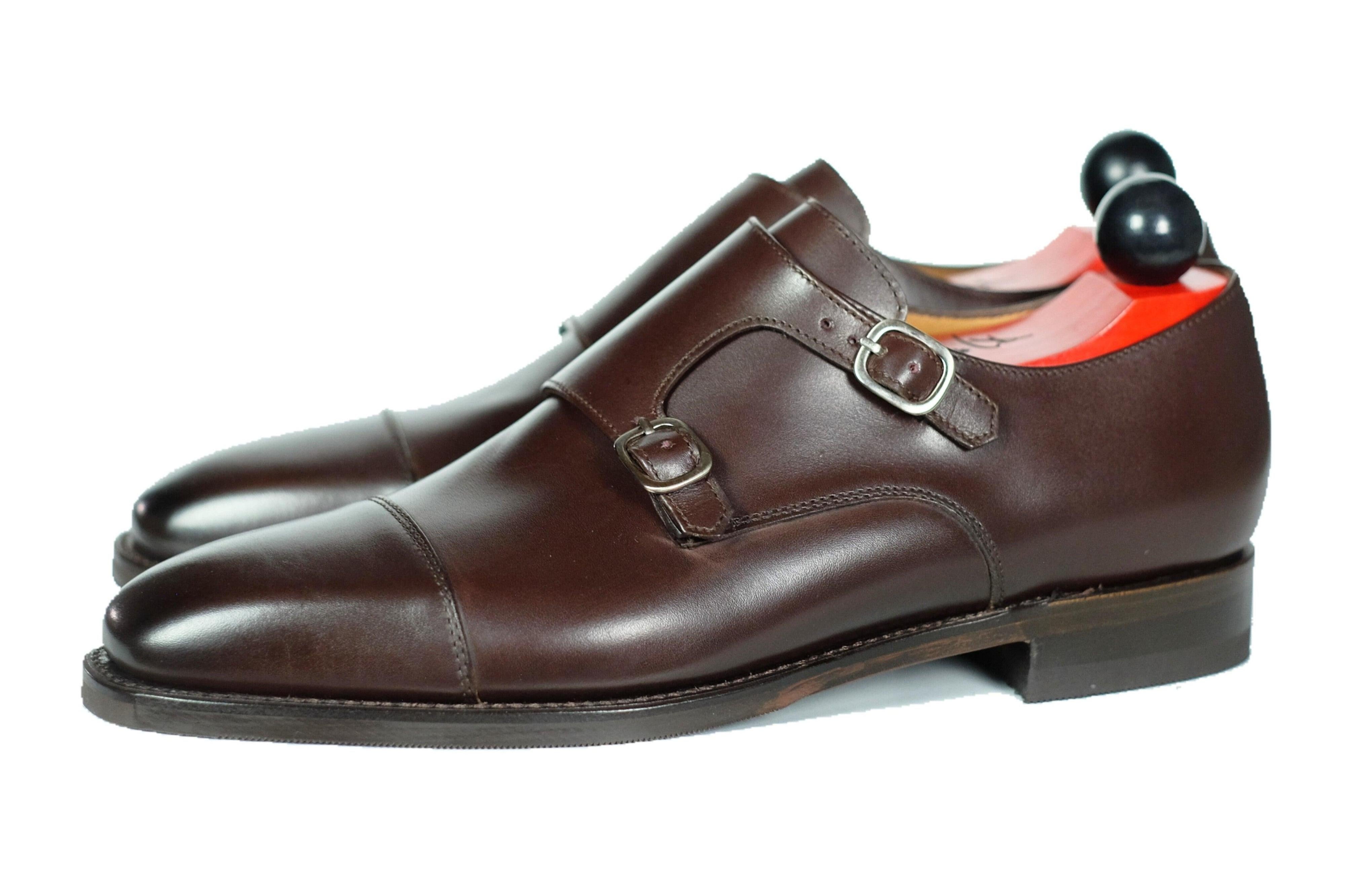Sammamish - Dark Oak Calf-Double Monk Straps Monkstraps-J.FitzPatrick Footwear