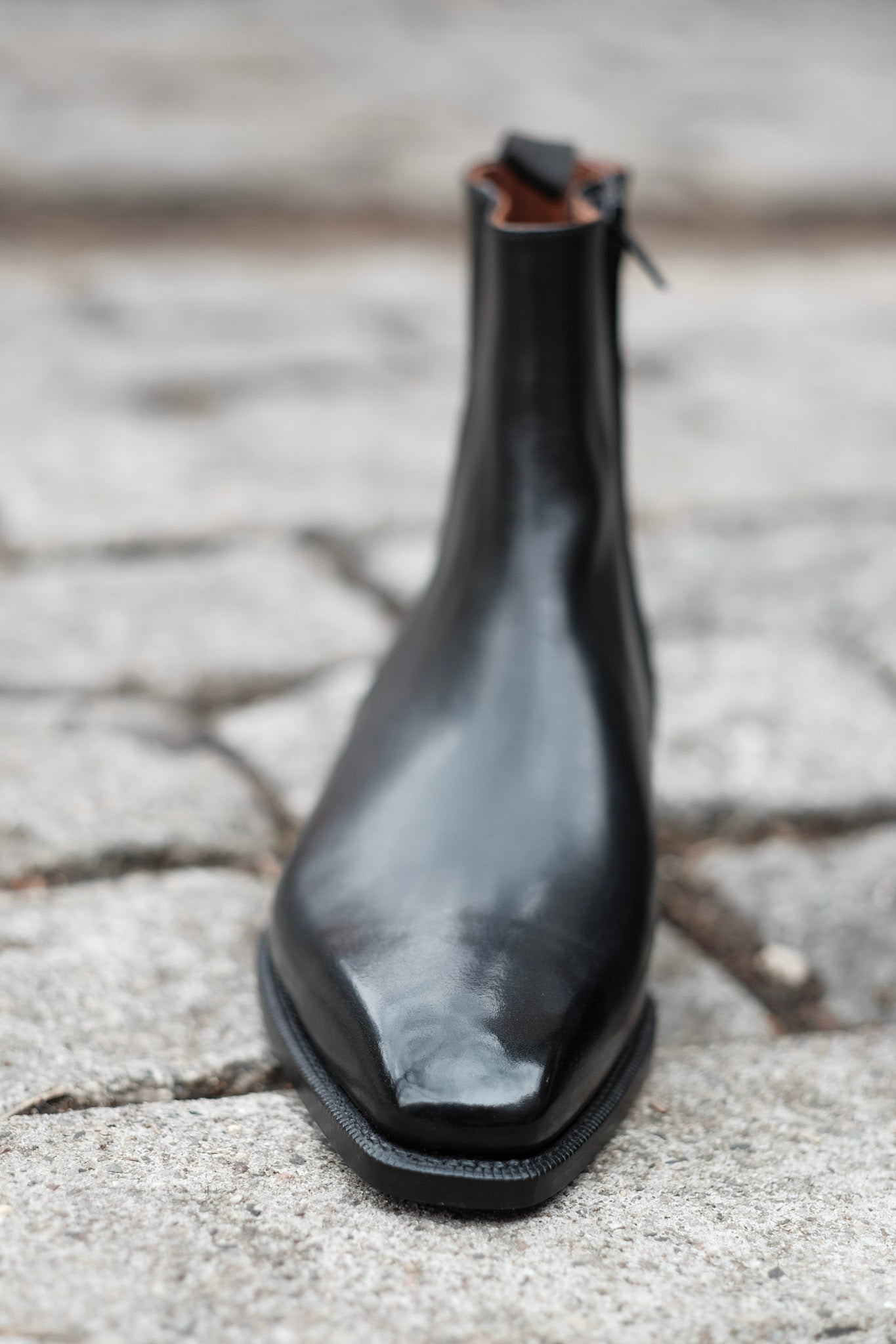 Southcenter - Black Calf-Zip Boots-J.FitzPatrick Footwear