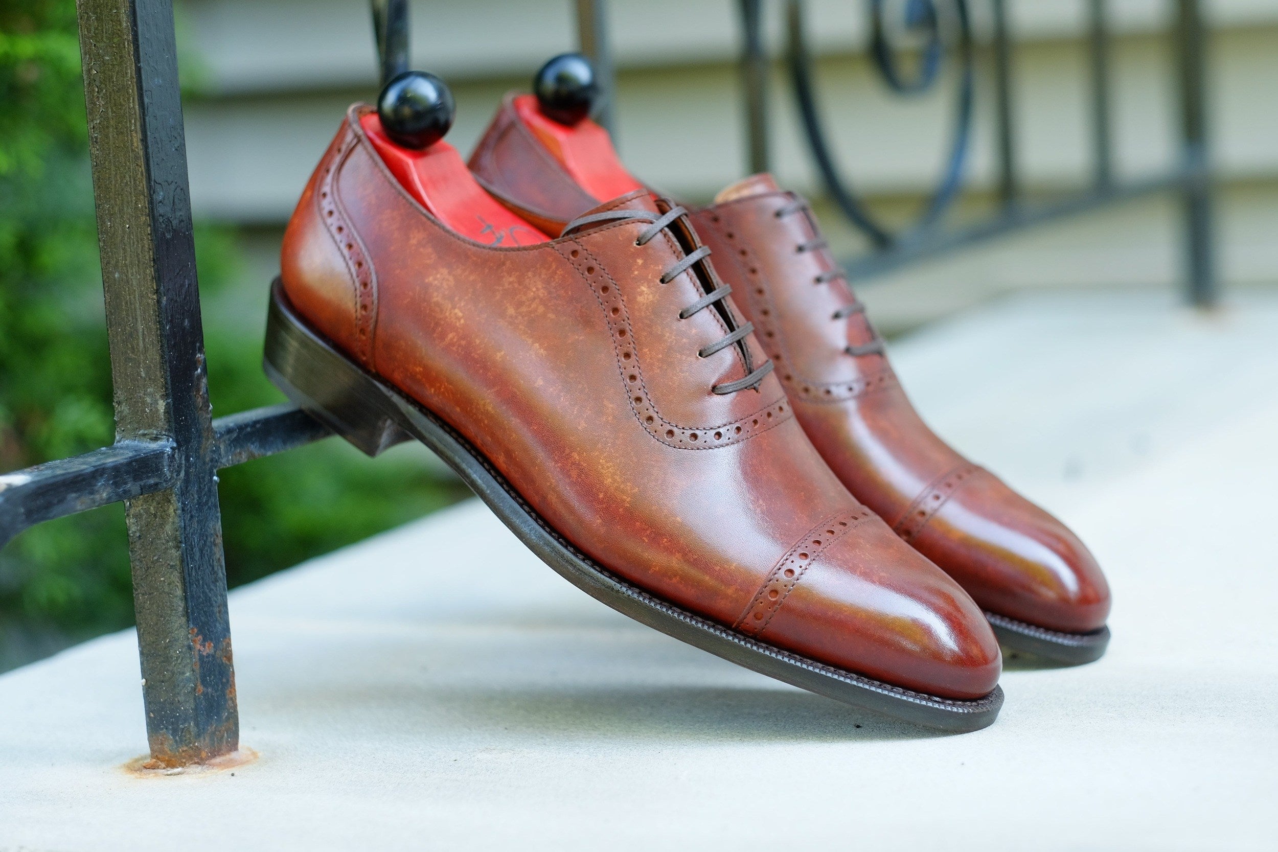 Sunnyside - Gold Marble Patina - PRE ORDER-Captoe Cap Toe Oxfords-J.FitzPatrick Footwear