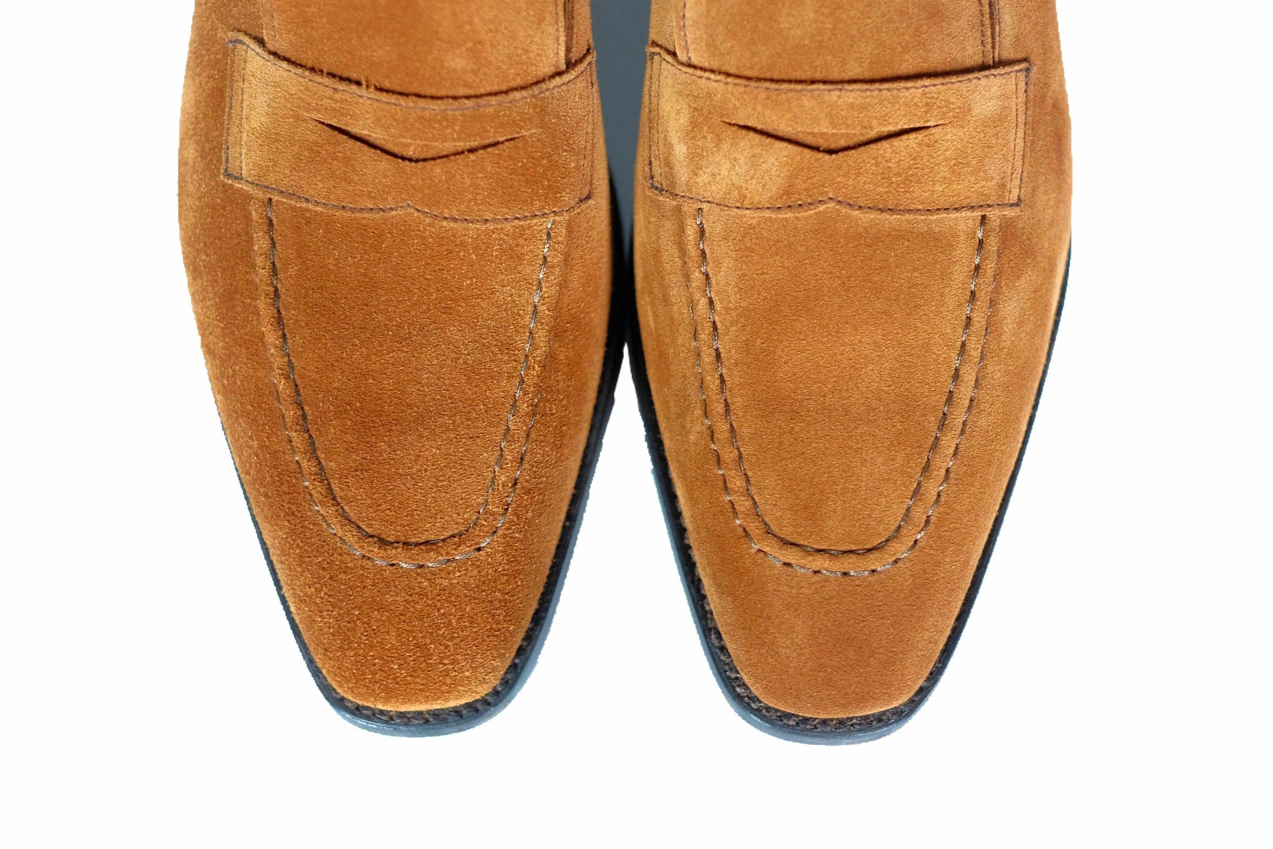 Washington - Cumin Suede-Penny Loafers-J.FitzPatrick Footwear