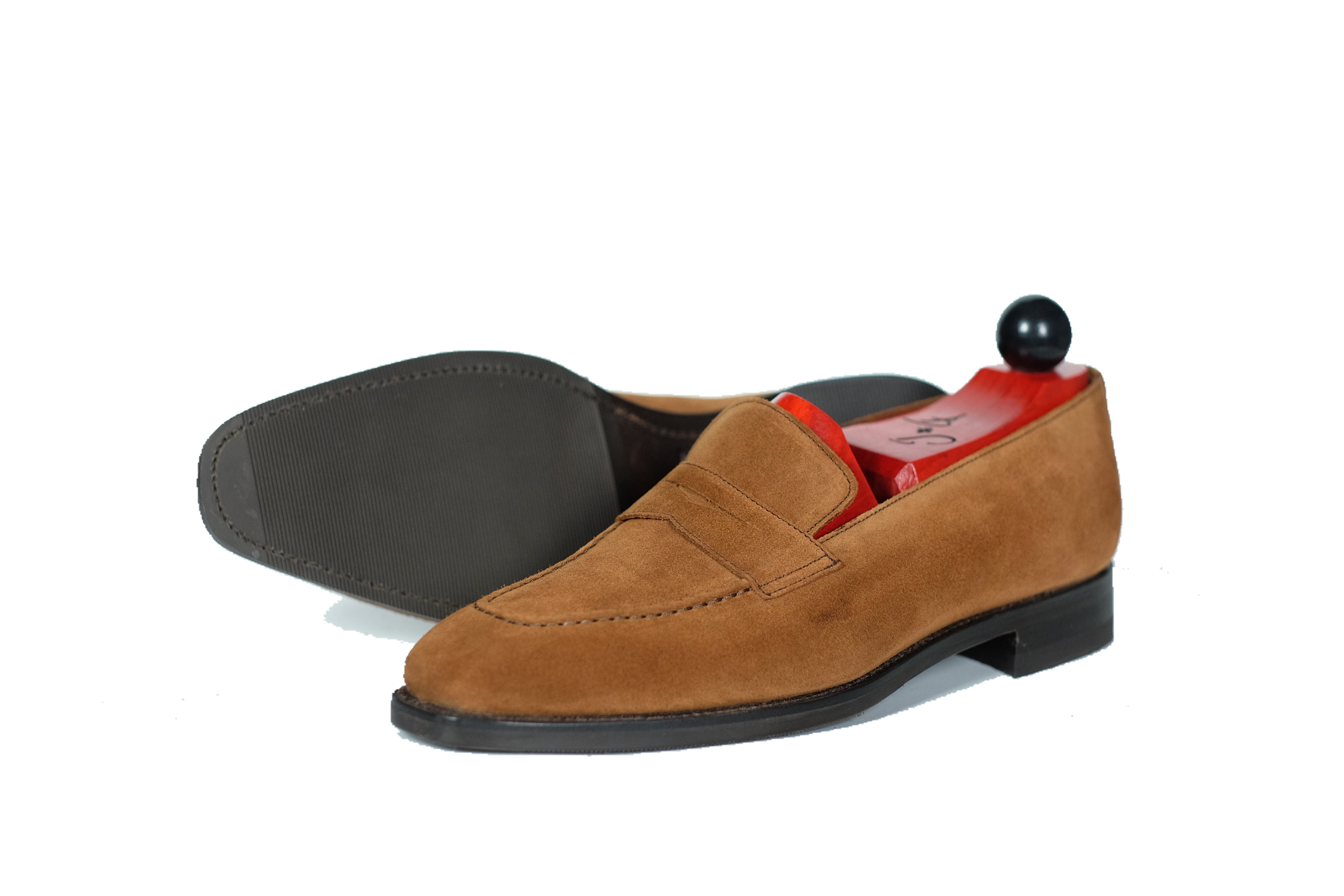 Washington - Cumin Suede-Penny Loafers-J.FitzPatrick Footwear