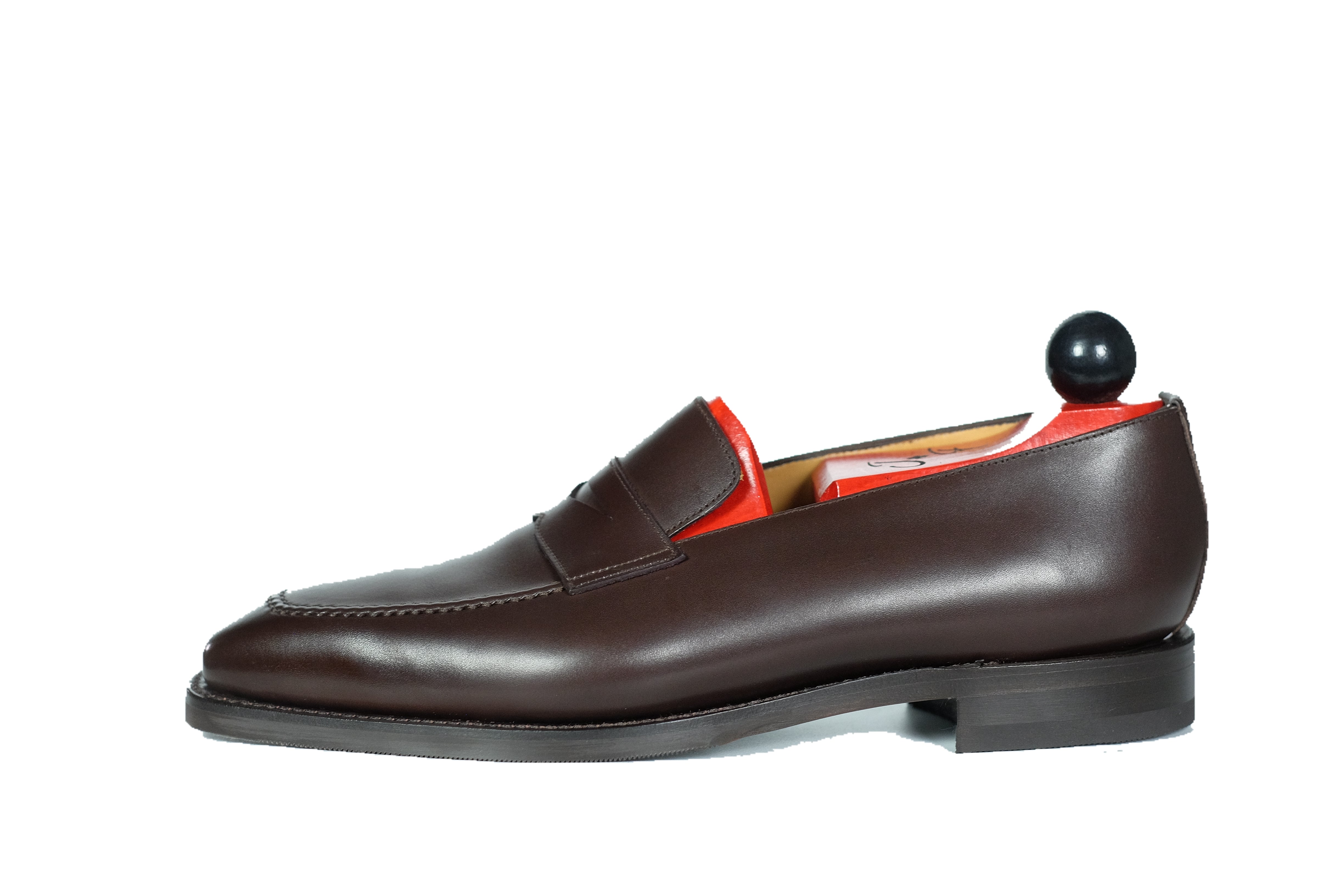 Washington - Dark Oak Calf-Penny Loafers-J.FitzPatrick Footwear