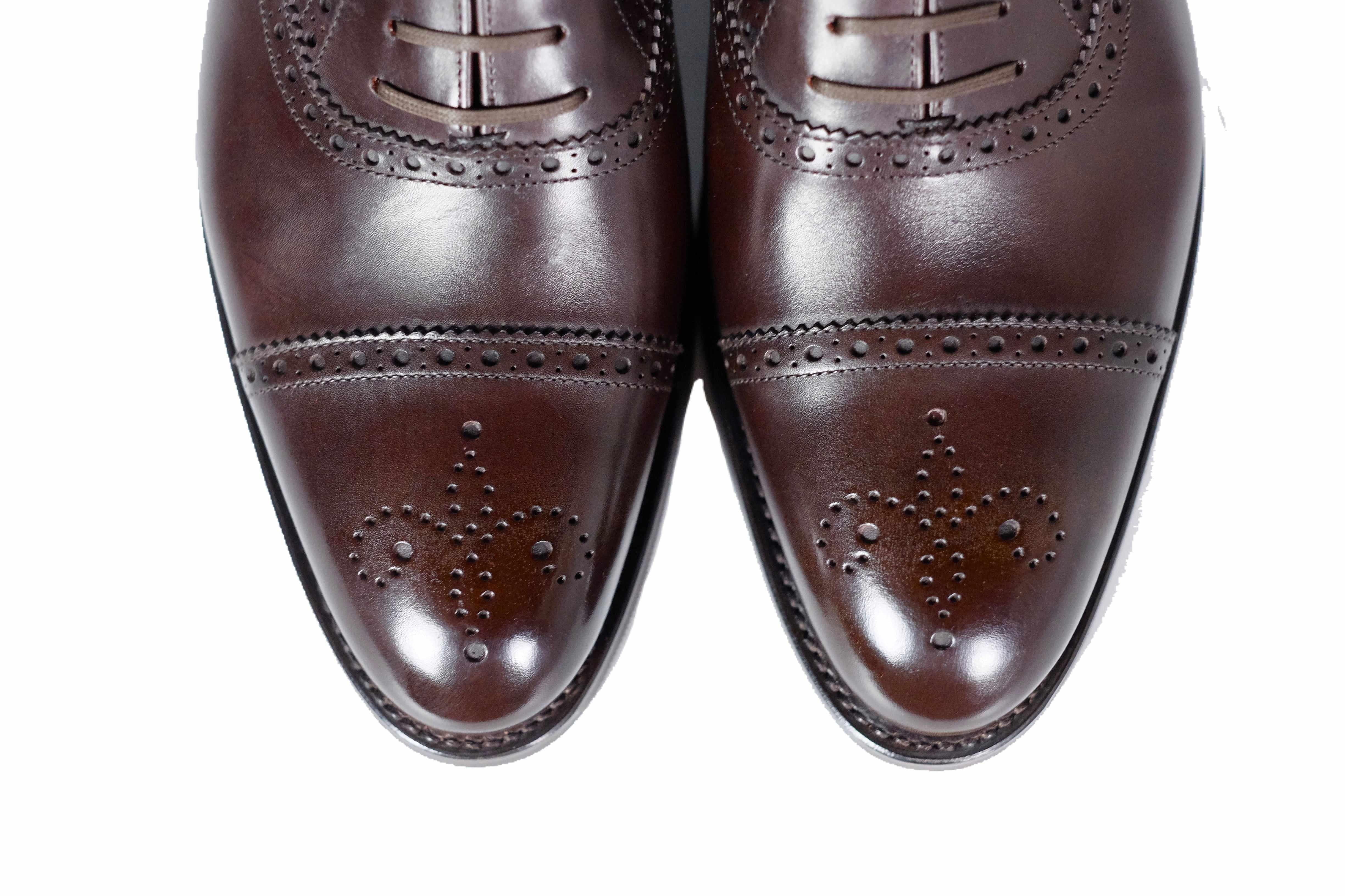 Wenatchee - Dark Oak Calf-Captoe Cap Toe Brogue Oxfords-J.FitzPatrick Footwear