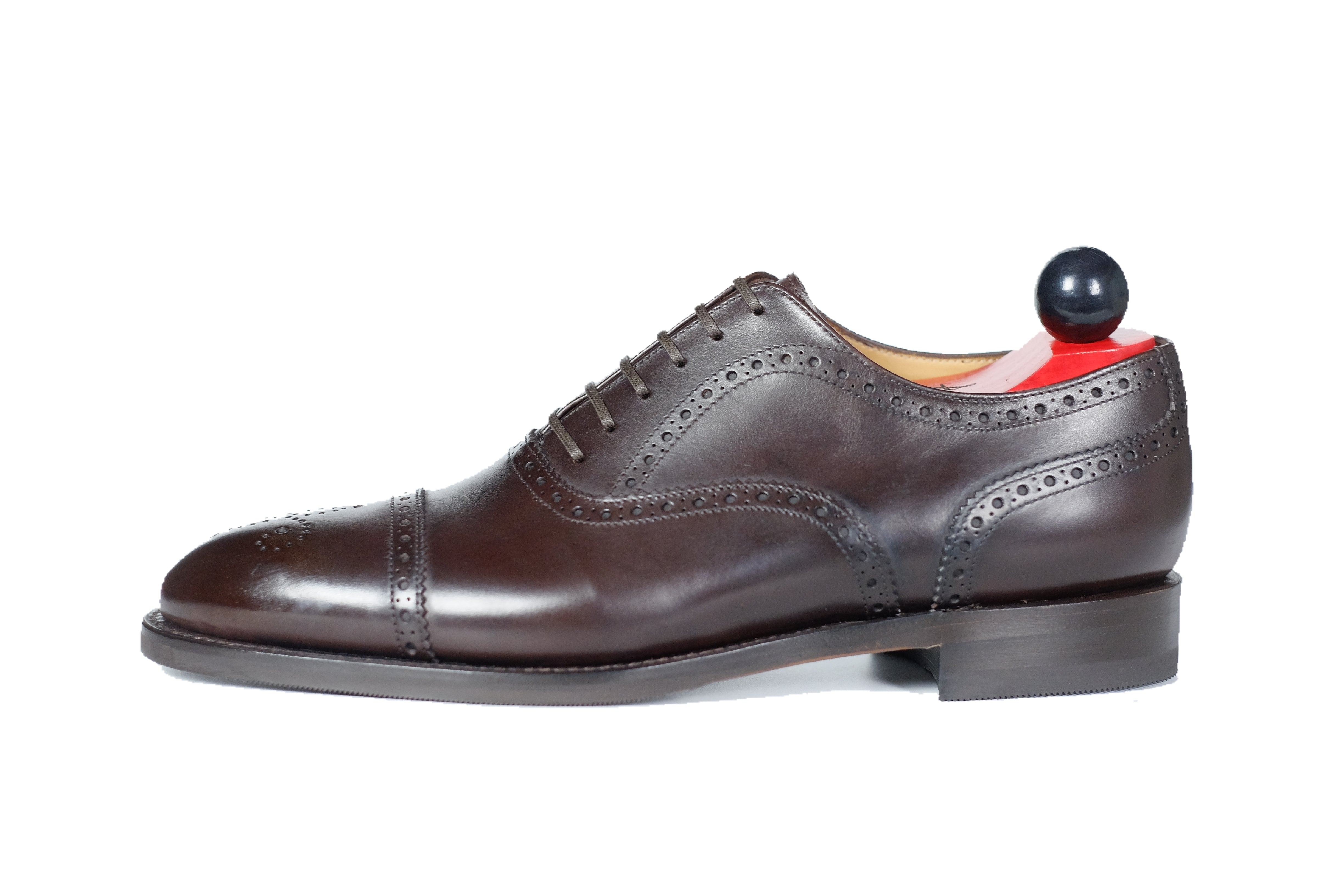 Wenatchee - Dark Oak Calf-Captoe Cap Toe Brogue Oxfords-J.FitzPatrick Footwear