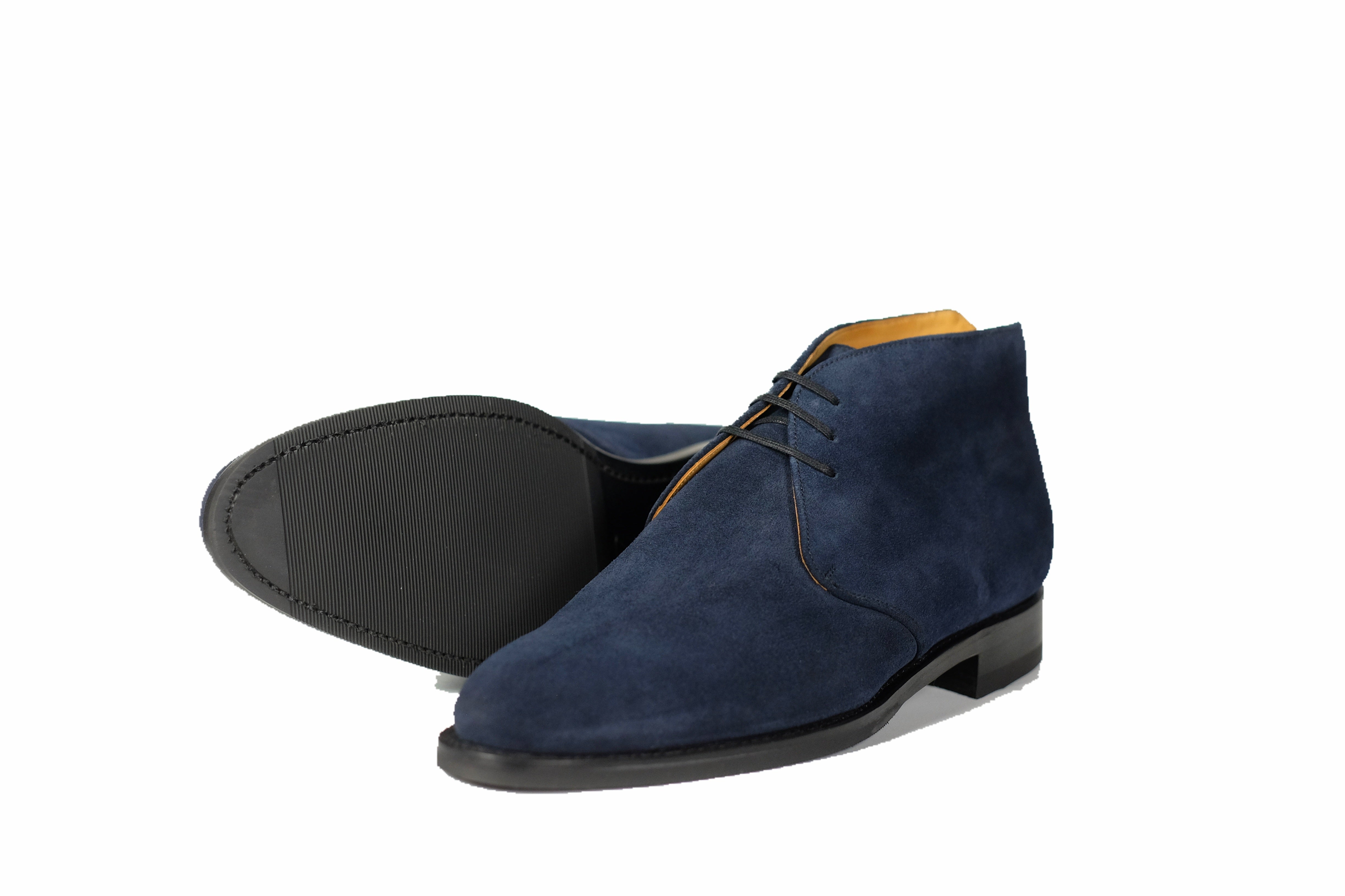 Whatcom - Dark Sapphire Suede-Chukka Boots-J.FitzPatrick Footwear