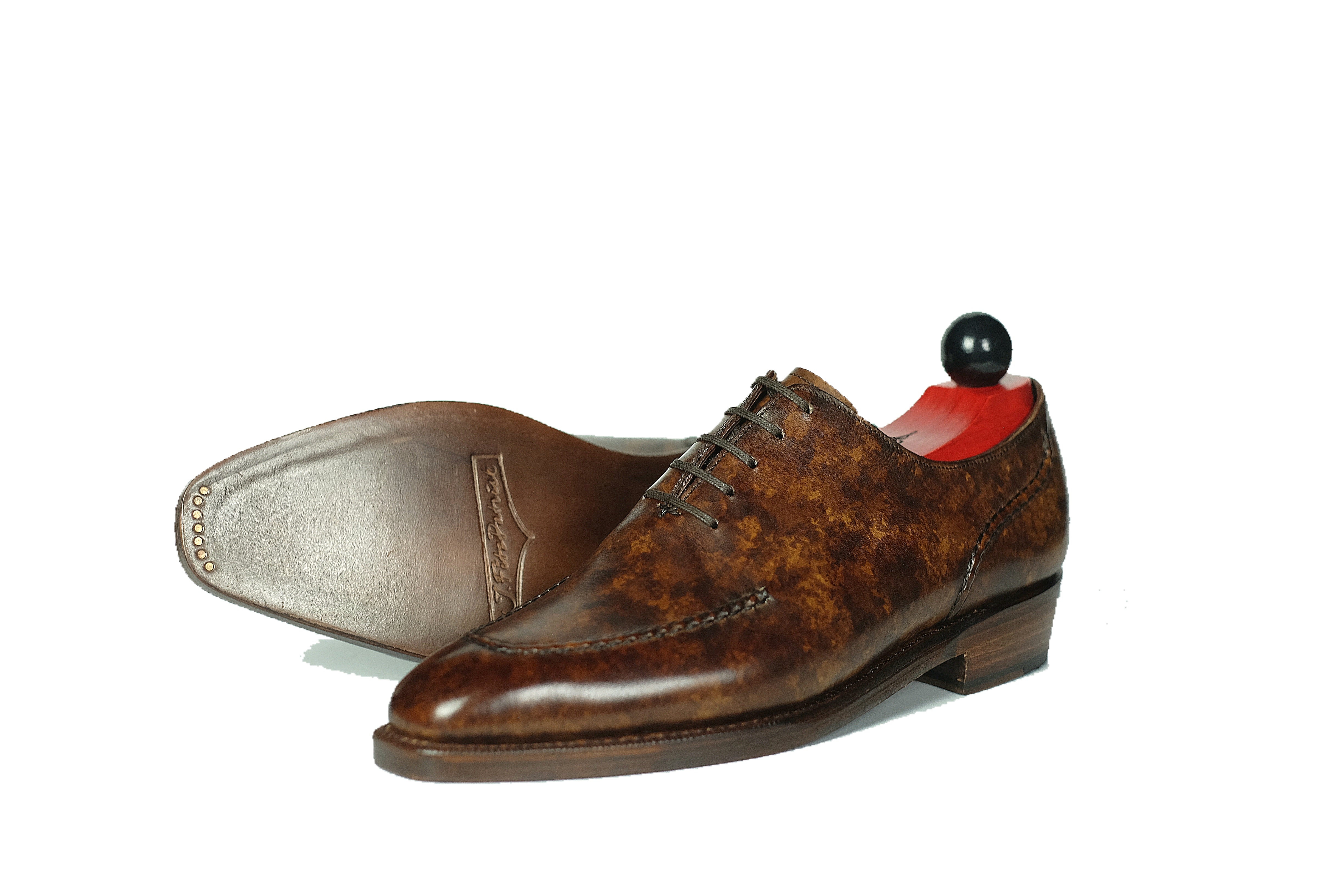 Whittier - Copper Marble Patina-Wholecut Oxfords-J.FitzPatrick Footwear