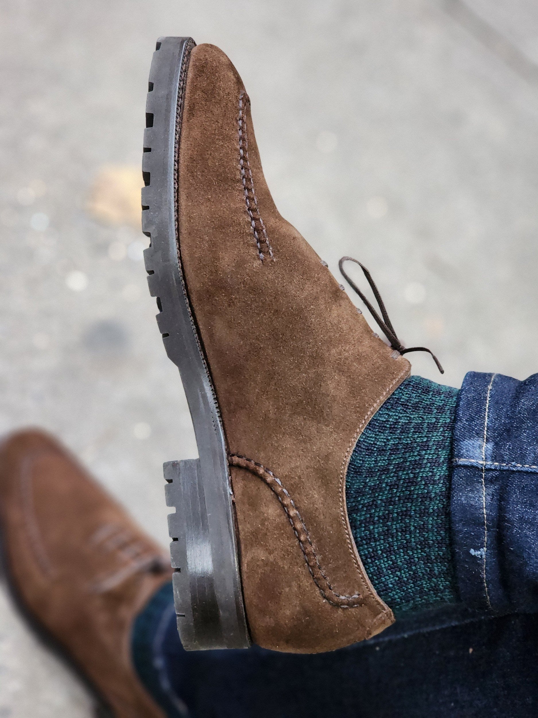 Whittier - Dark Brown Suede-Wholecut Oxfords-J.FitzPatrick Footwear