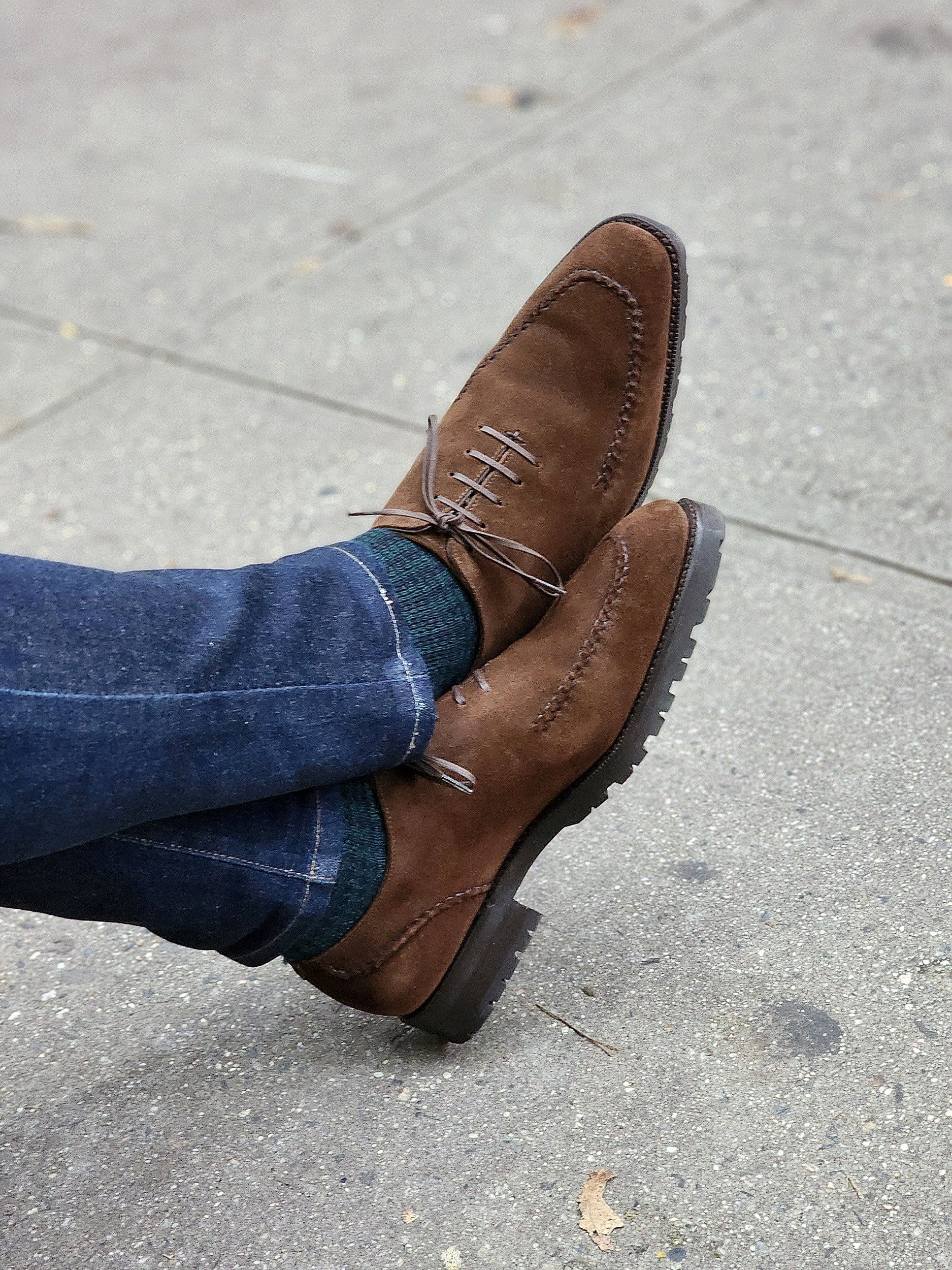 Whittier - Dark Brown Suede-Wholecut Oxfords-J.FitzPatrick Footwear