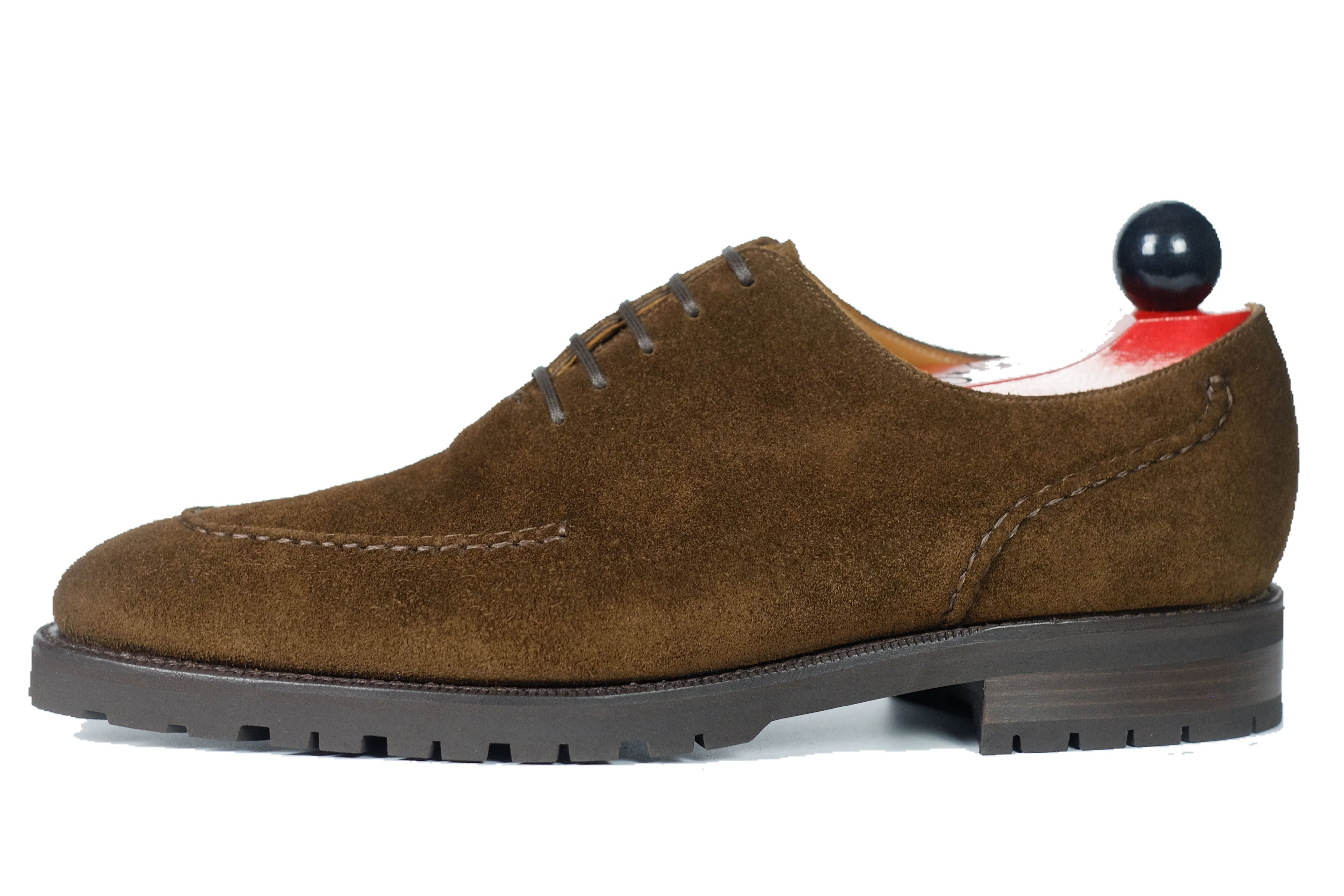 Whittier - Dark Brown Suede-Wholecut Oxfords-J.FitzPatrick Footwear