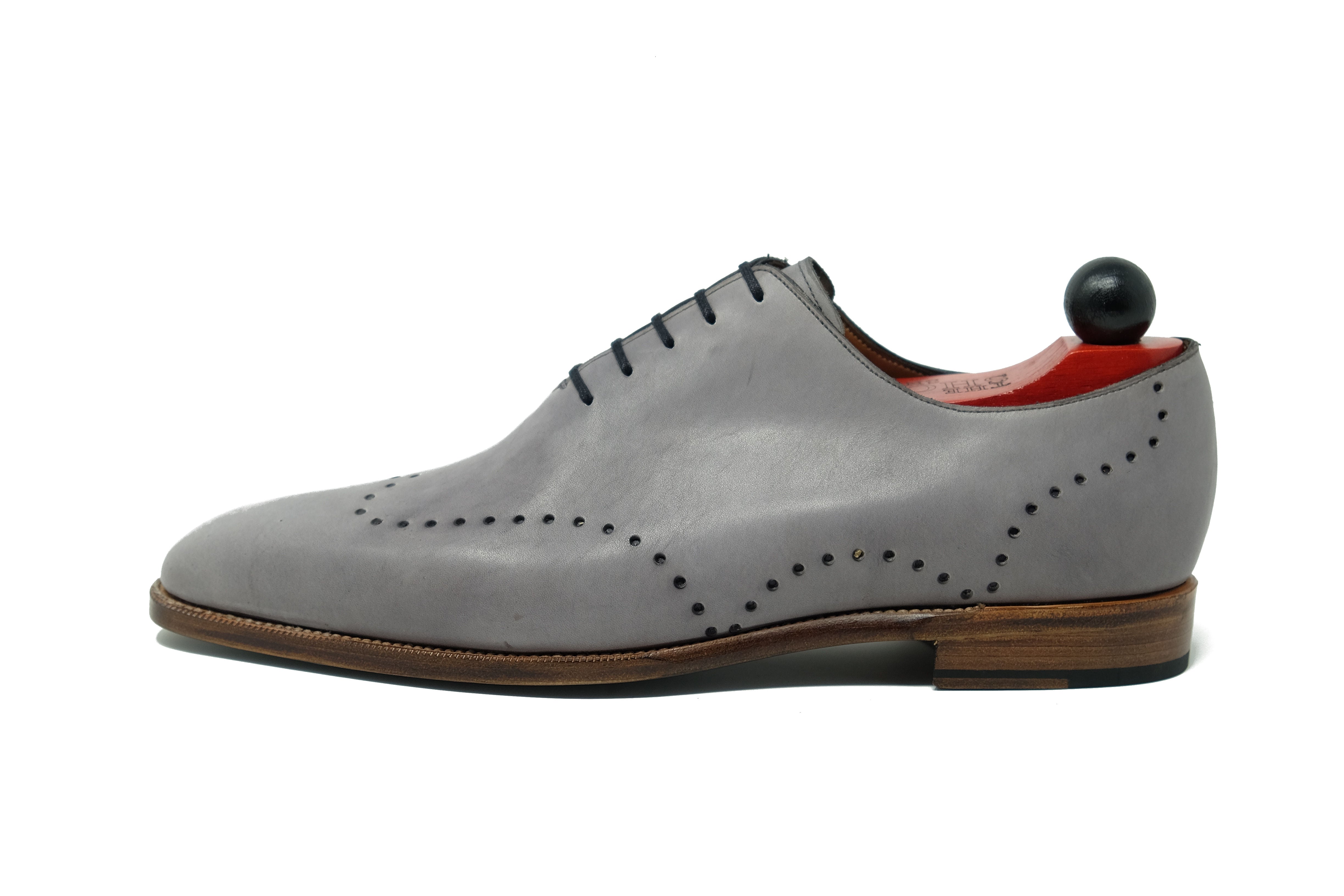 Tony - MTO - Unfinished Grey Calf - LPB Last - Natural Single Leather Sole