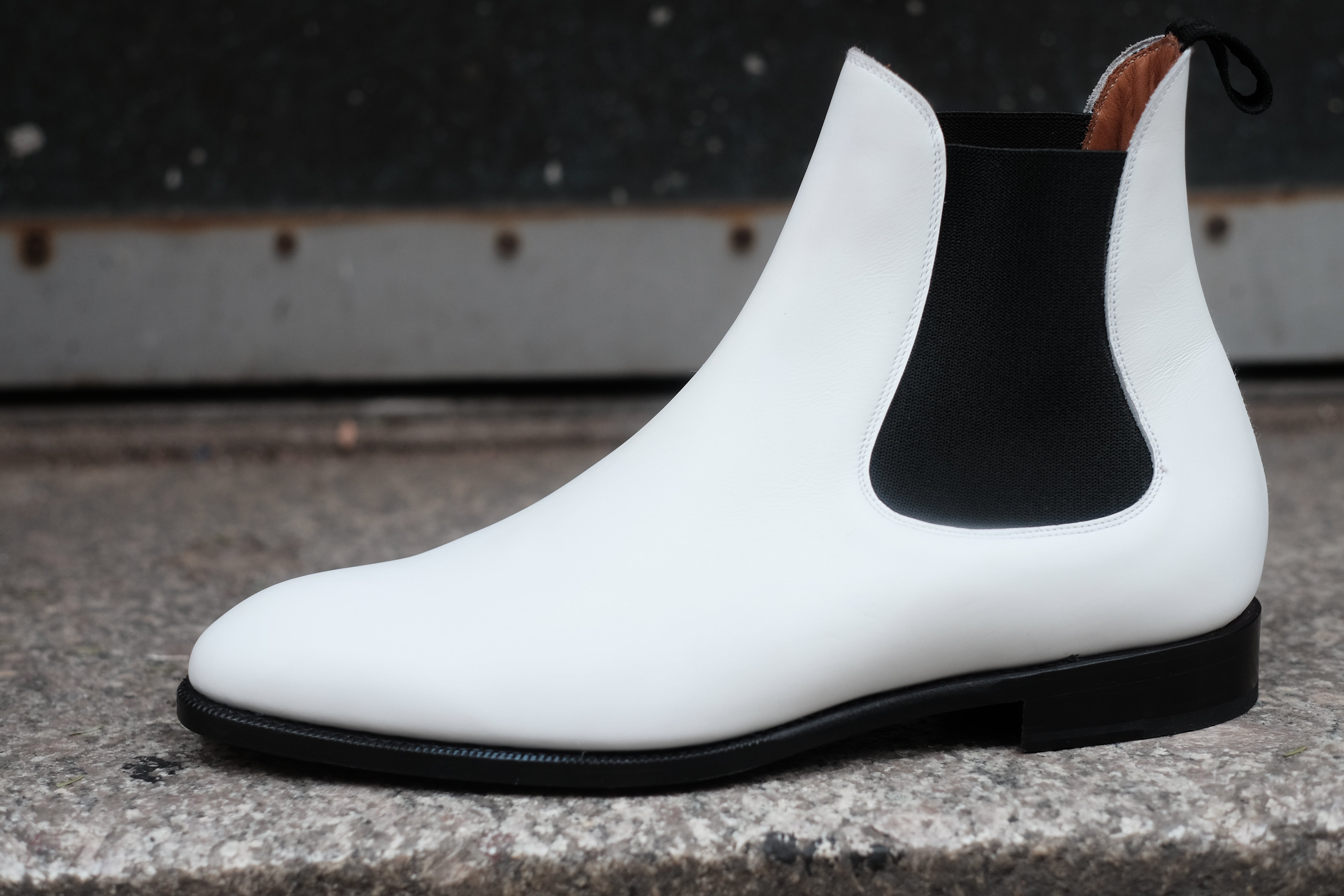 Alki - MTO - White Calf - NGT Last - Single Leather Sole