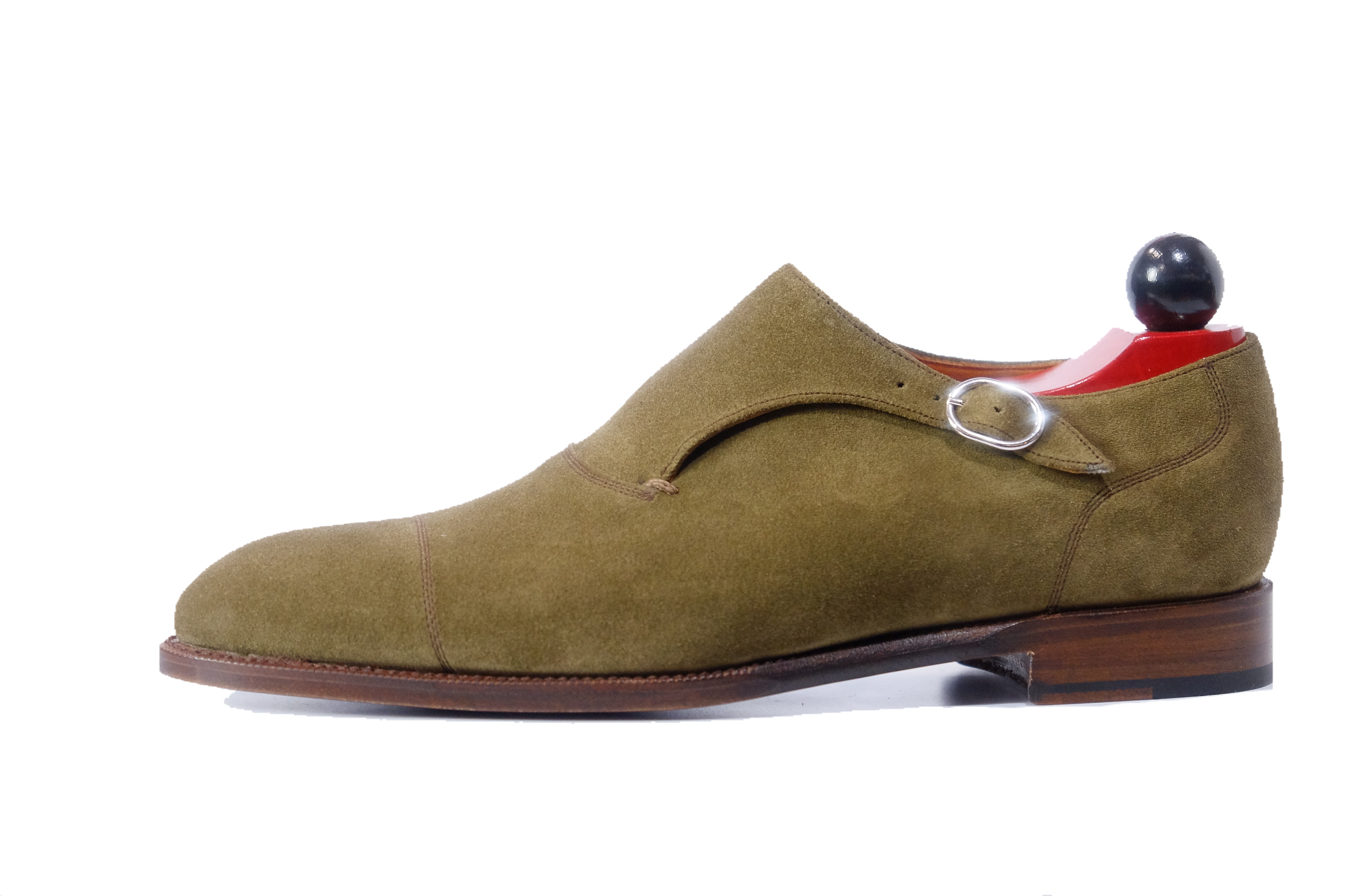 Fauntleroy - MTO - Olive Suede - NGT Last - Single Leather Sole