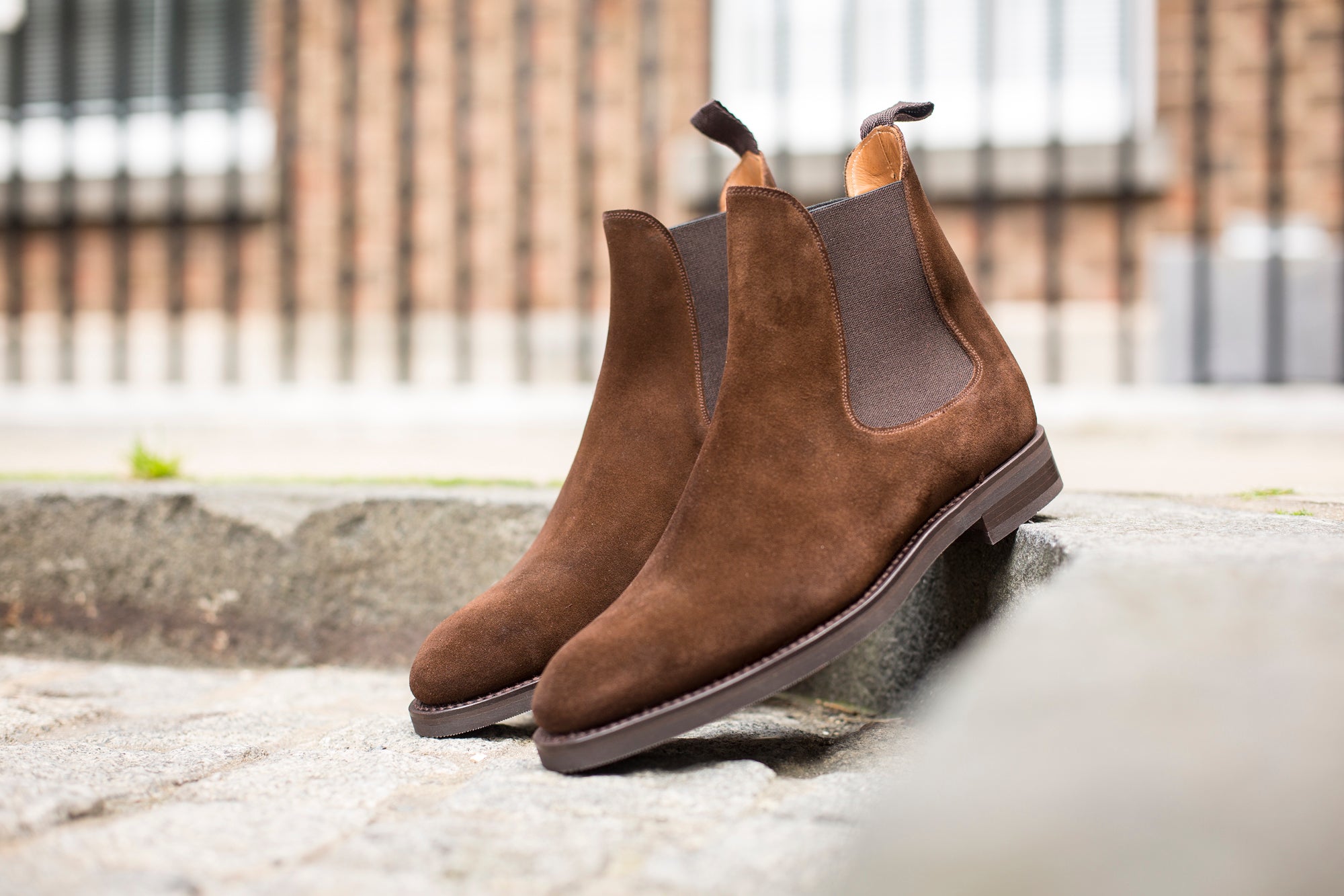 Alki - MTO - Dark Brown Suede - NGT Last - Double City Rubber Sole-Made To Order Chelsea Boots-J.FitzPatrick Footwear