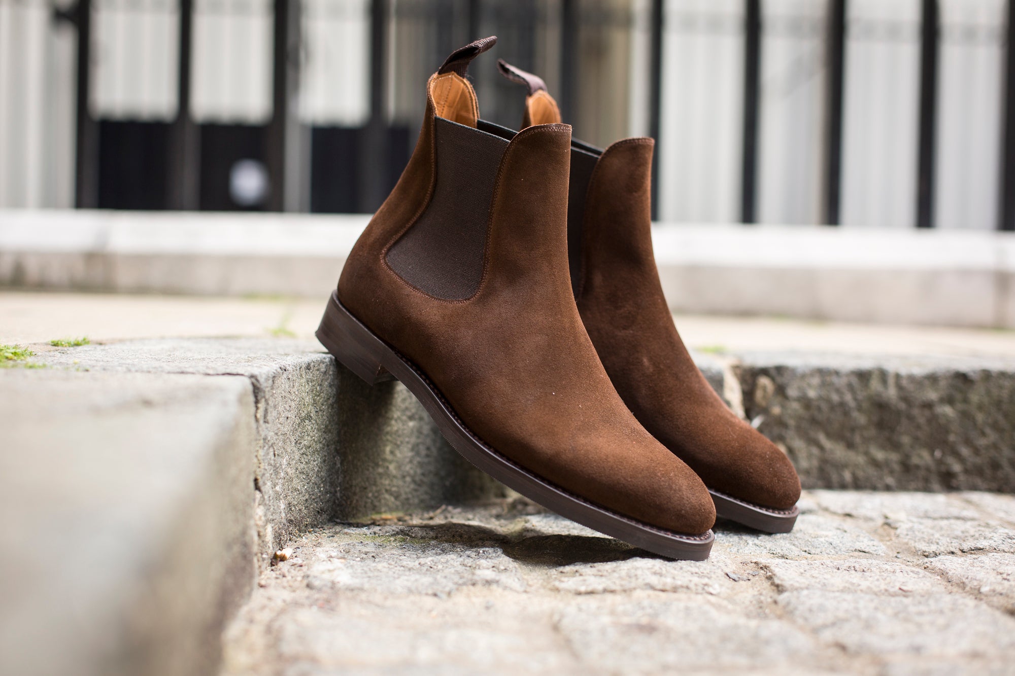 Alki - MTO - Dark Brown Suede - NGT Last - Double City Rubber Sole-Made To Order Chelsea Boots-J.FitzPatrick Footwear