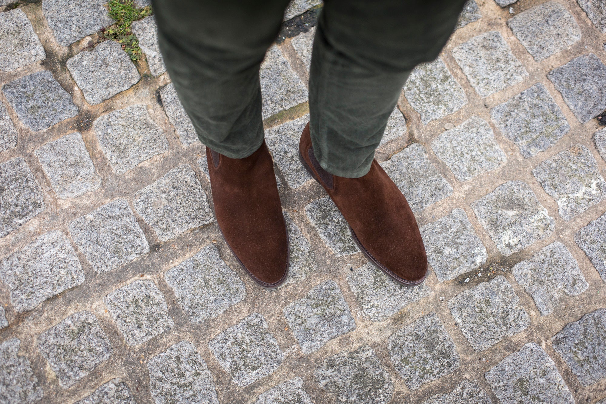 Alki - MTO - Dark Brown Suede - NGT Last - Double City Rubber Sole-Made To Order Chelsea Boots-J.FitzPatrick Footwear