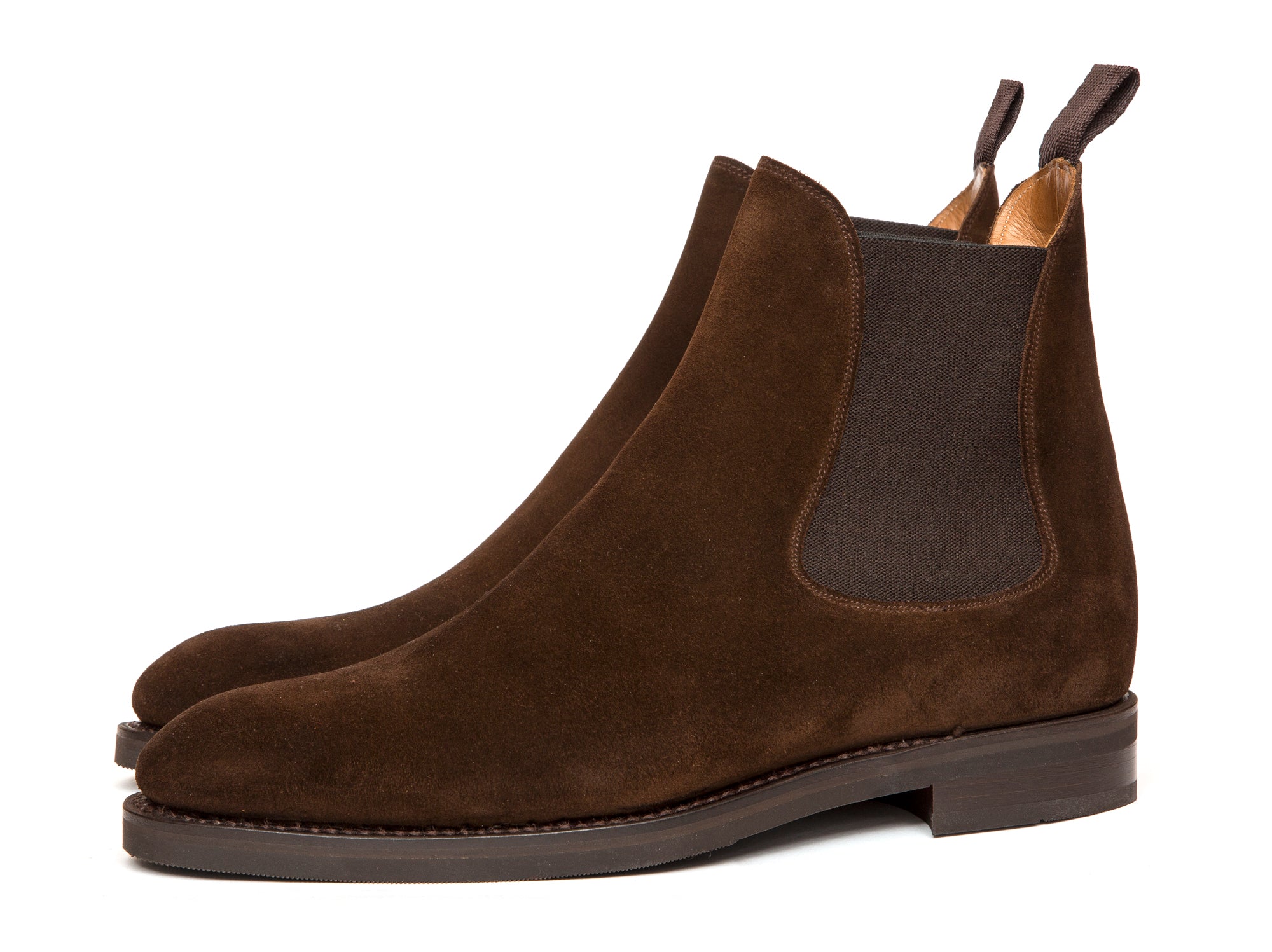 Alki - MTO - Dark Brown Suede - NGT Last - Double City Rubber Sole-Made To Order Chelsea Boots-J.FitzPatrick Footwear