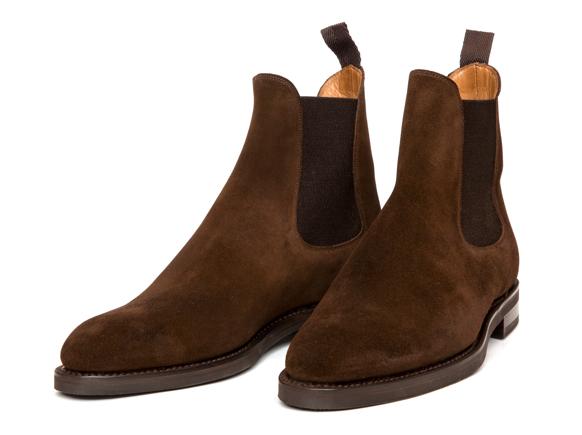 Alki - MTO - Dark Brown Suede - NGT Last - Double City Rubber Sole-Made To Order Chelsea Boots-J.FitzPatrick Footwear