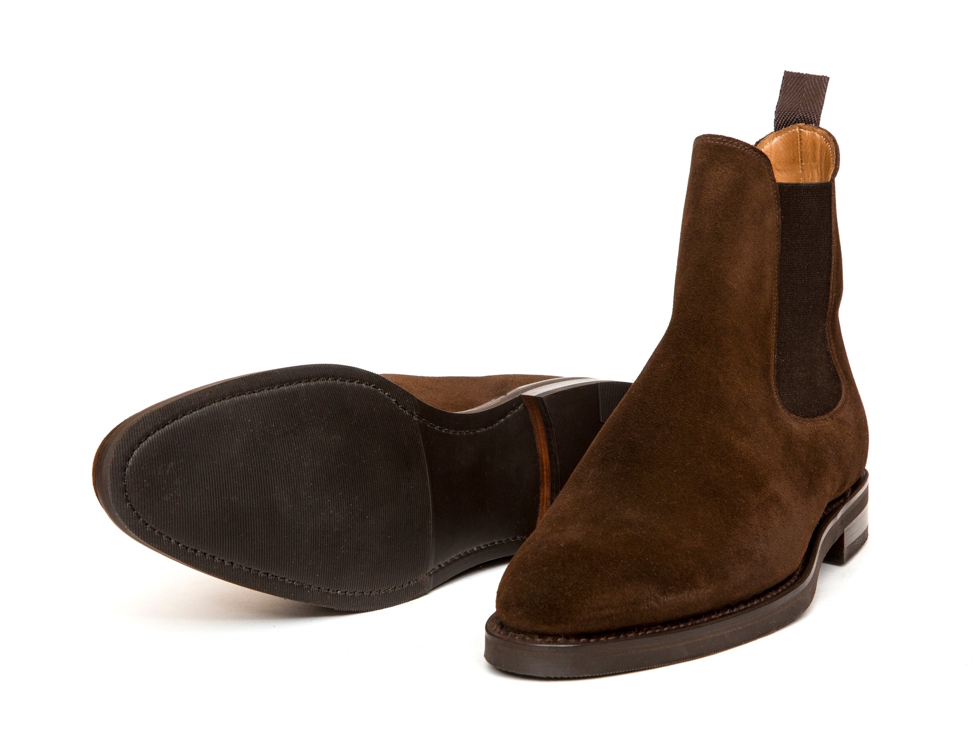 Alki - MTO - Dark Brown Suede - NGT Last - Double City Rubber Sole-Made To Order Chelsea Boots-J.FitzPatrick Footwear