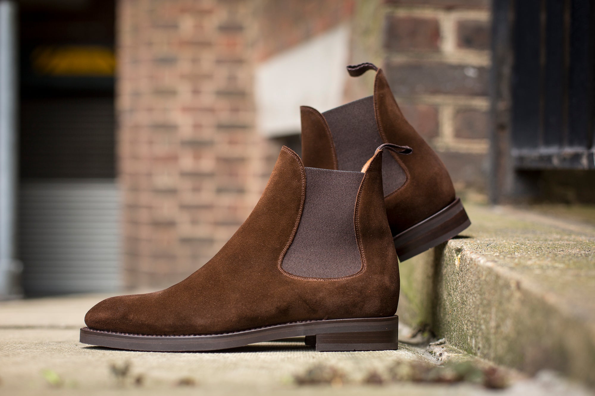 Alki - MTO - Dark Brown Suede - NGT Last - Double City Rubber Sole-Made To Order Chelsea Boots-J.FitzPatrick Footwear