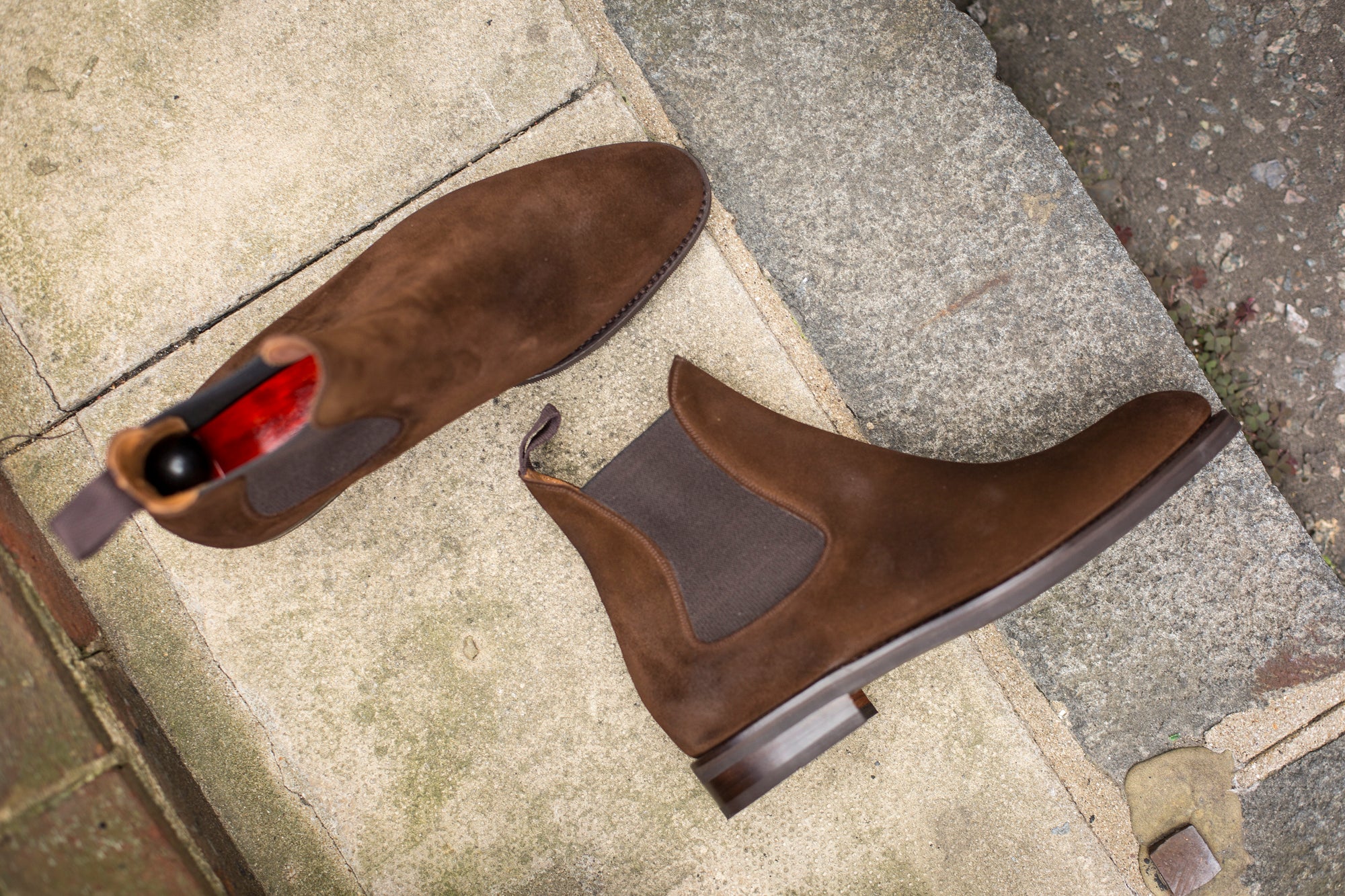 Alki - MTO - Dark Brown Suede - NGT Last - Double City Rubber Sole-Made To Order Chelsea Boots-J.FitzPatrick Footwear