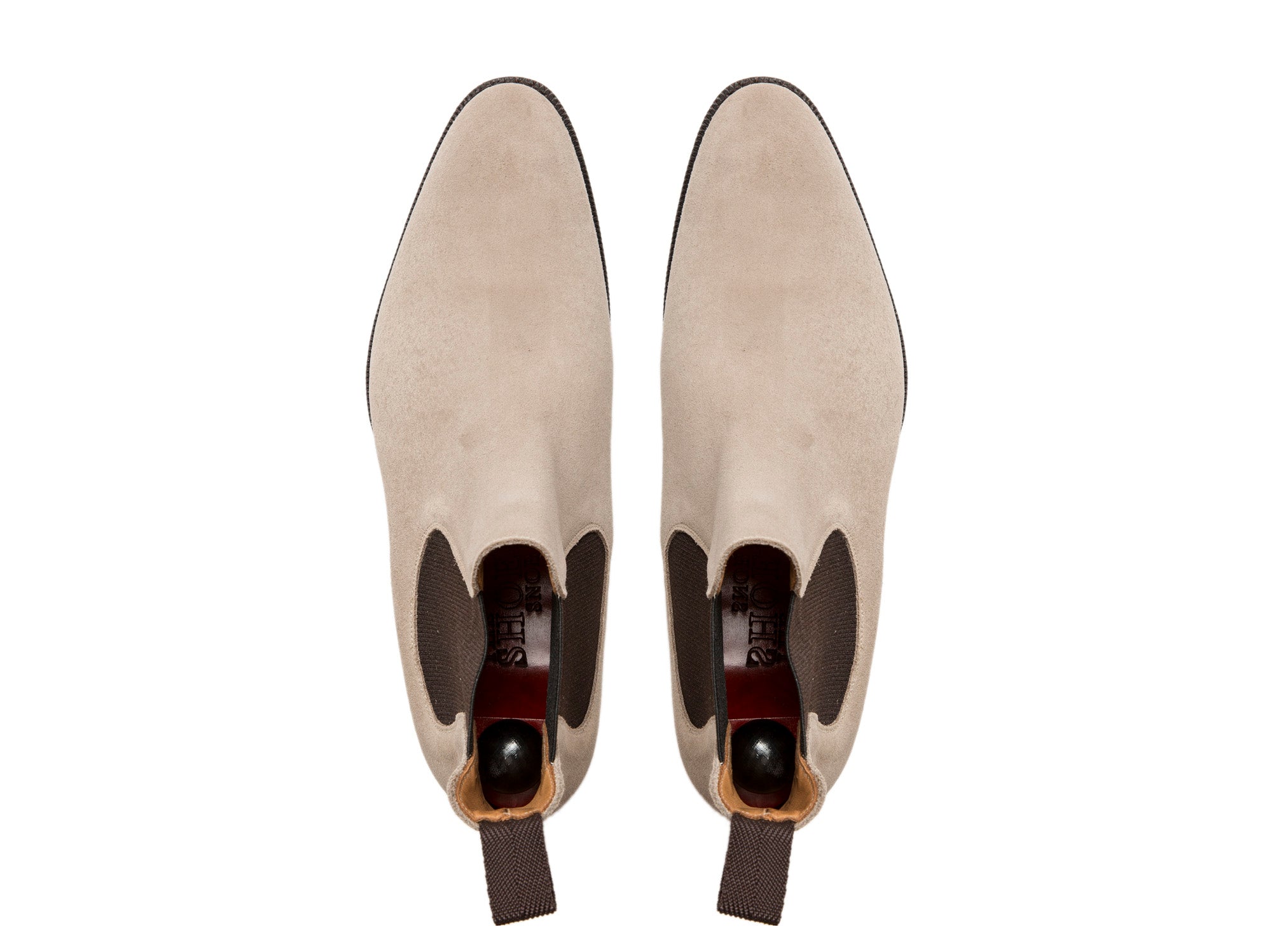 Alki - MTO - Oatmeal Suede - NGT Last - Double Leather Sole-Made To Order Chelsea Boots-J.FitzPatrick Footwear