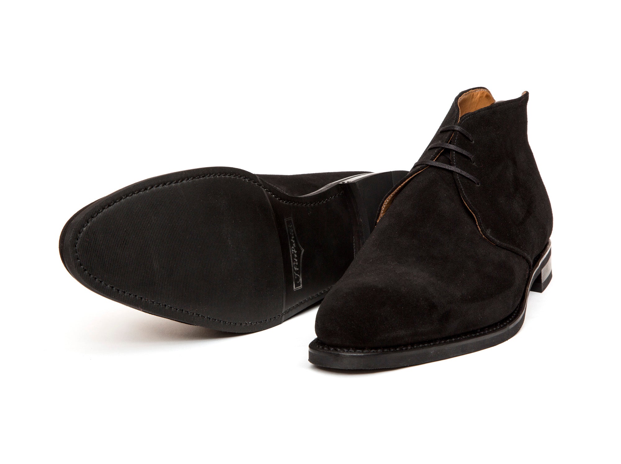 Ballard - MTO - Black Suede - NGT Last - Single Leather Sole-Made To Order Chukka Boots-J.FitzPatrick Footwear