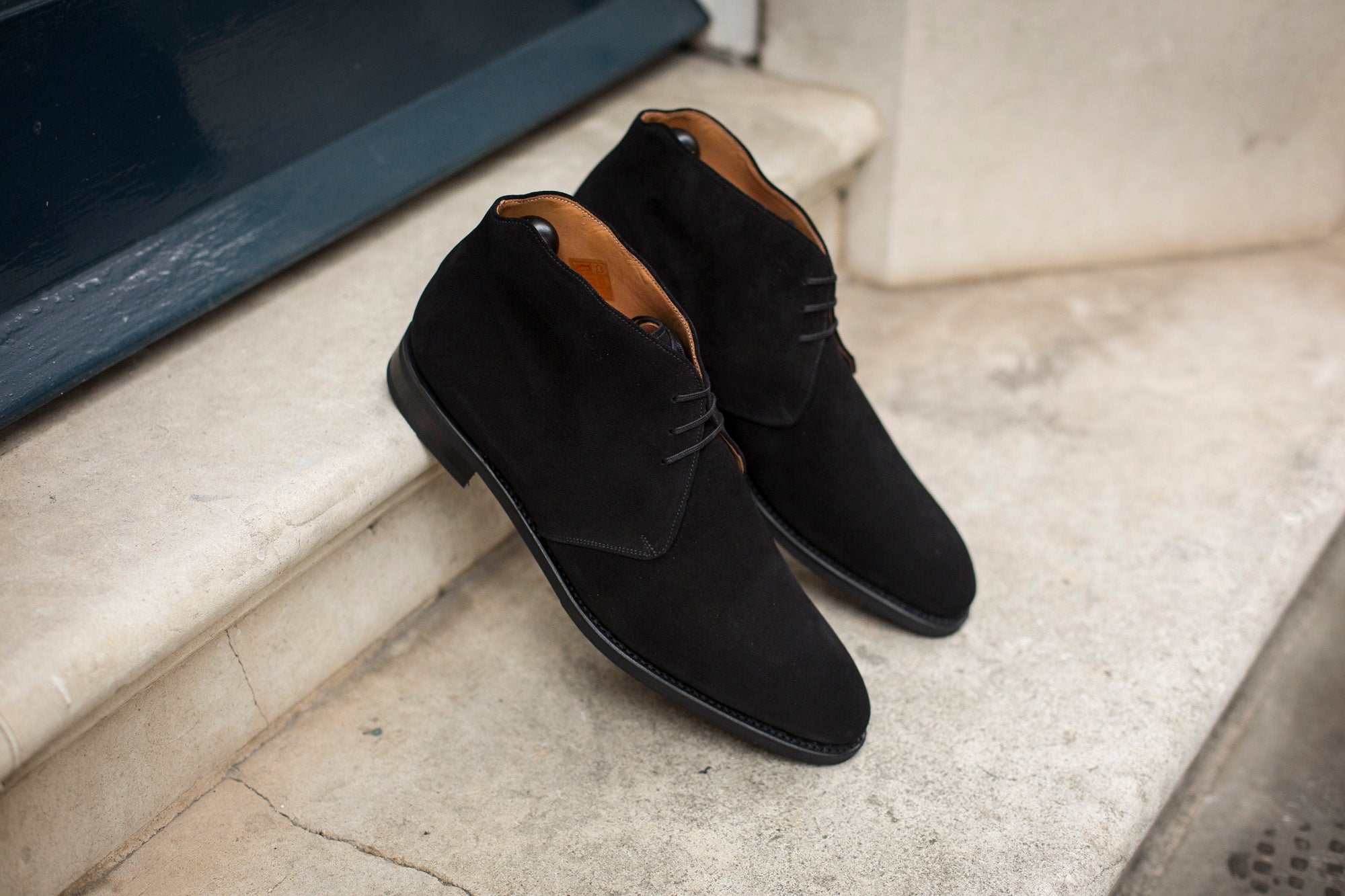Ballard - MTO - Black Suede - NGT Last - Single Leather Sole-Made To Order Chukka Boots-J.FitzPatrick Footwear
