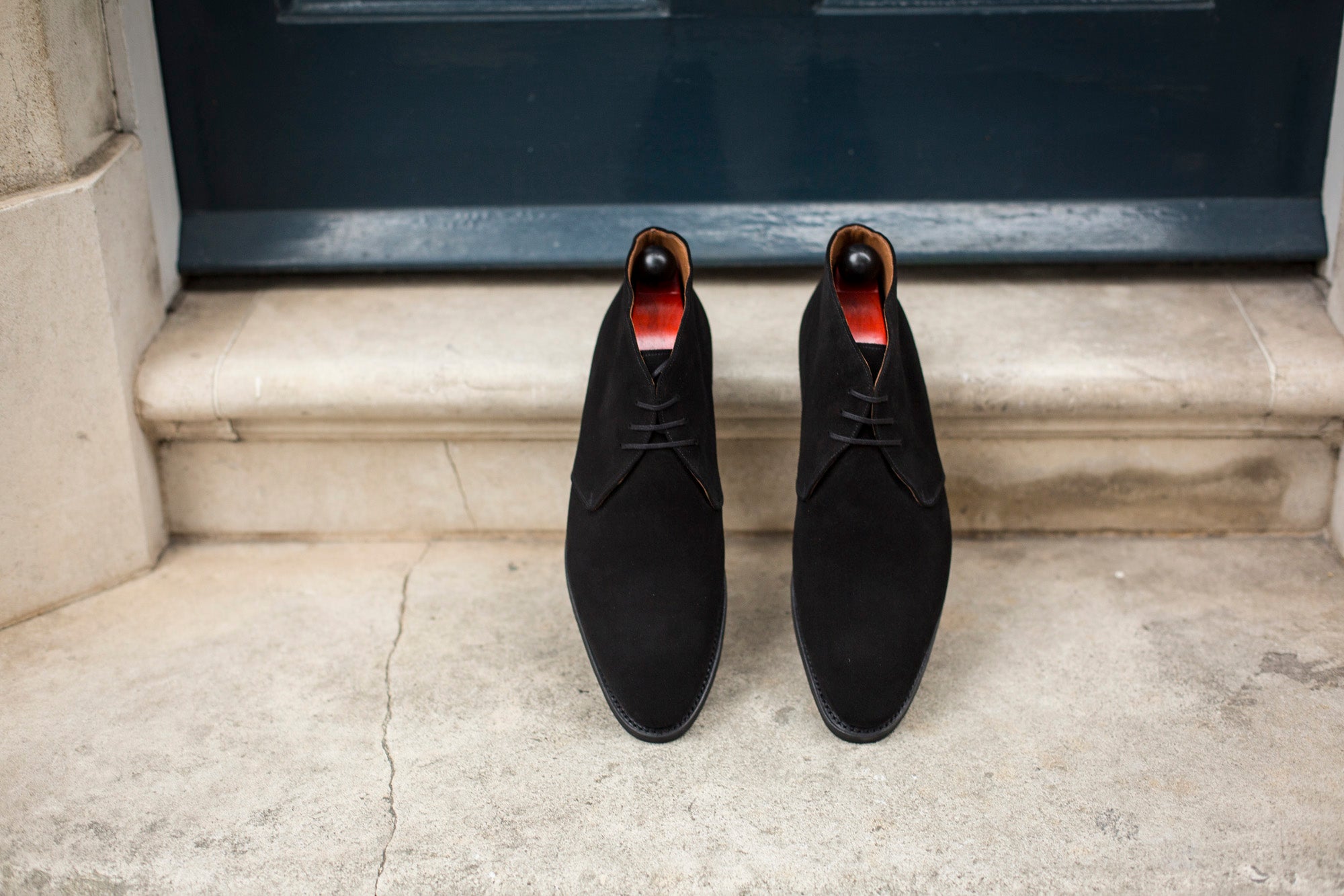 Ballard - MTO - Black Suede - NGT Last - Single Leather Sole-Made To Order Chukka Boots-J.FitzPatrick Footwear