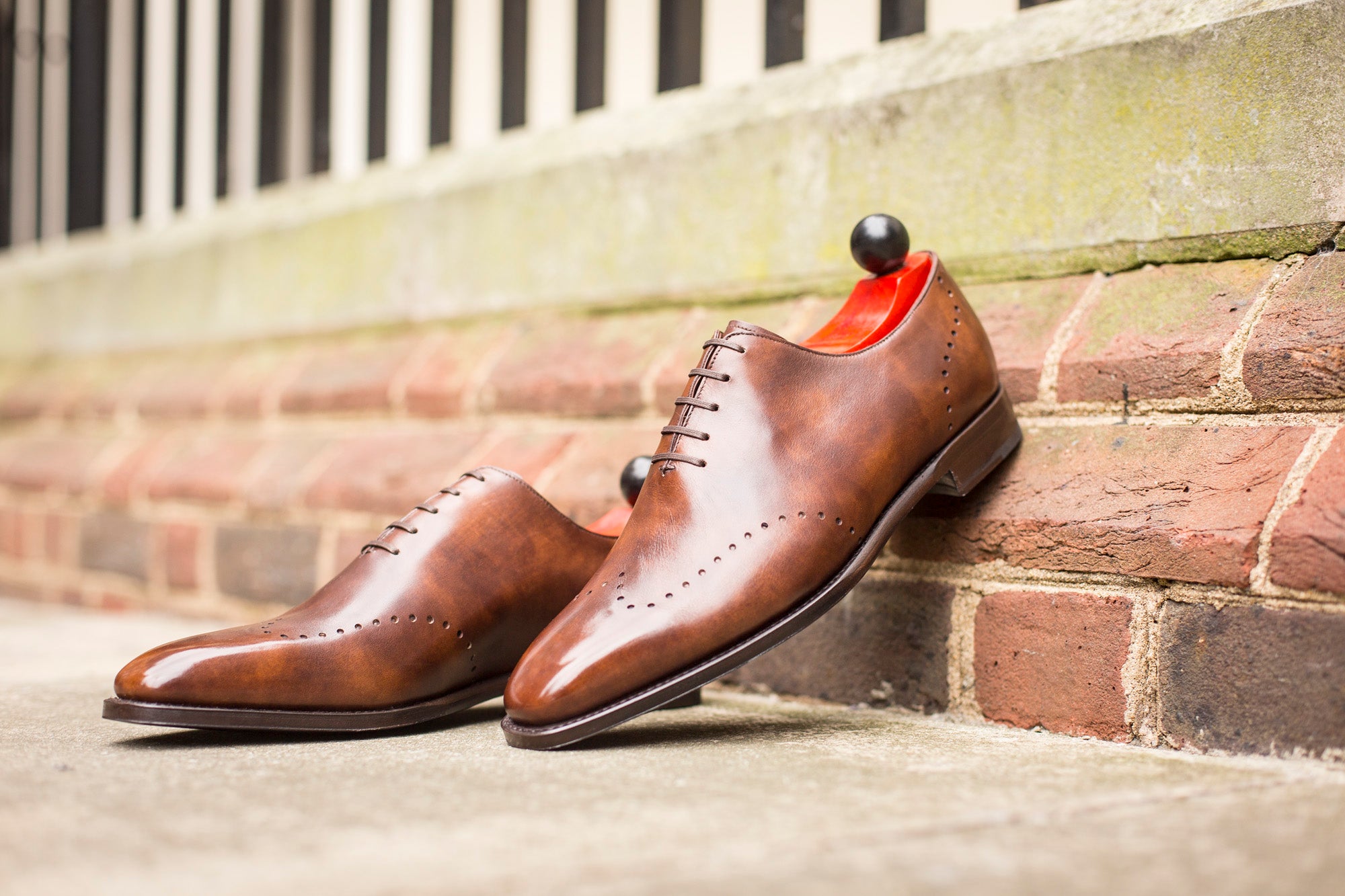 Bellingham - MTO - Copper Museum Calf - LPB Last - Single Leather Sole-Made To Order Wholecut Wingtip Oxfords-J.FitzPatrick Footwear