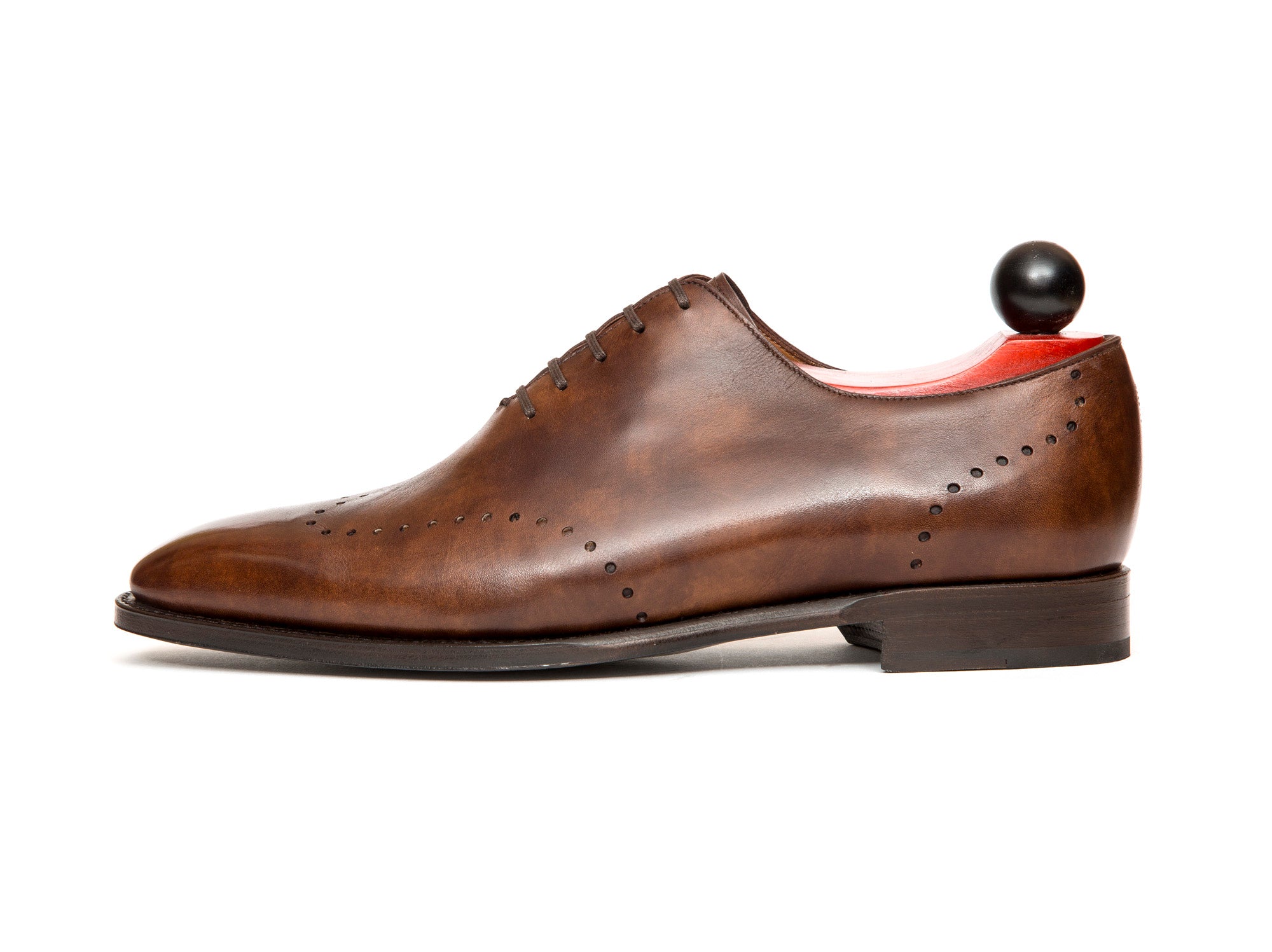 Bellingham - MTO - Copper Museum Calf - LPB Last - Single Leather Sole-Made To Order Wholecut Wingtip Oxfords-J.FitzPatrick Footwear