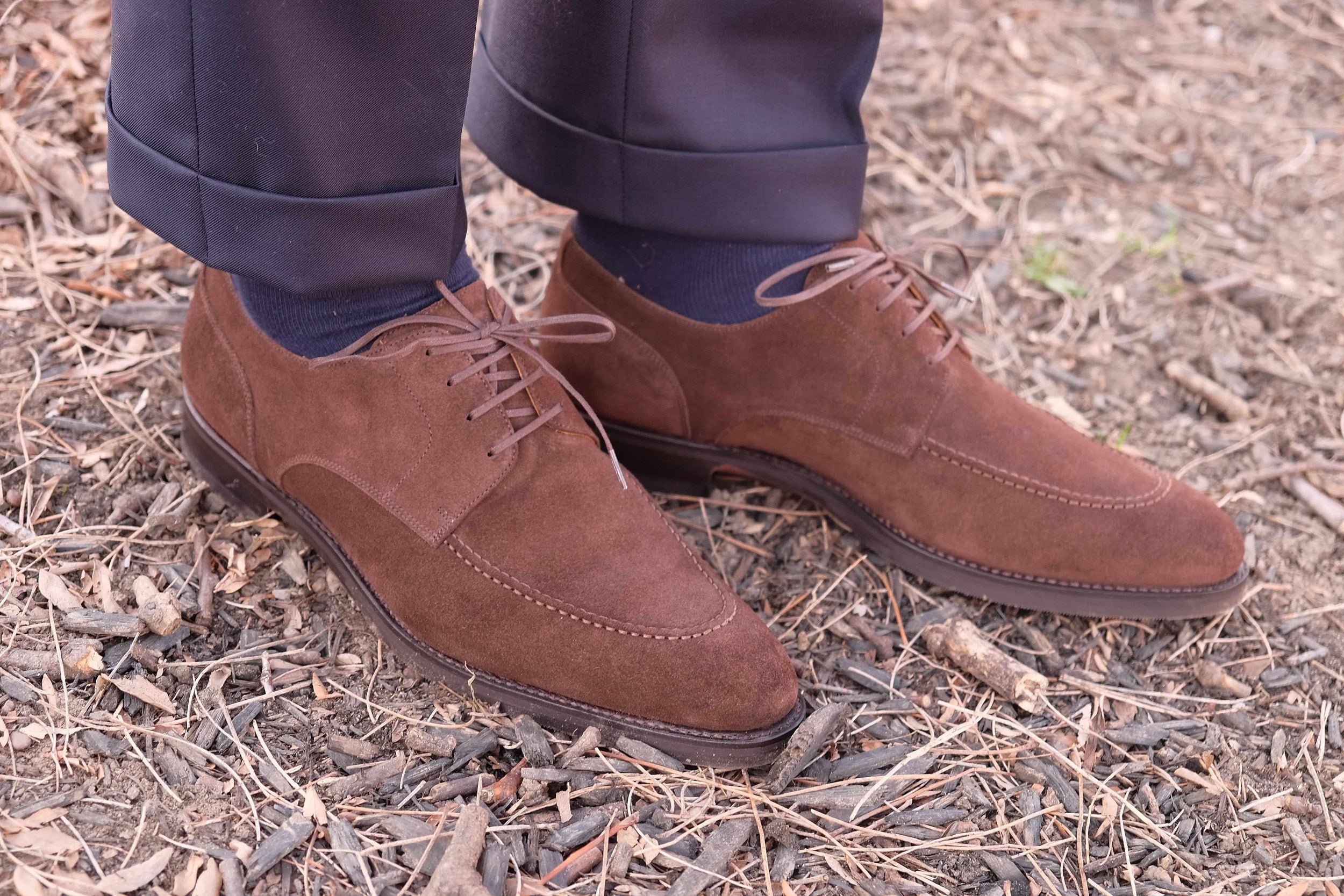 Cle Elum - Mocha Suede-Derbies-J.FitzPatrick Footwear