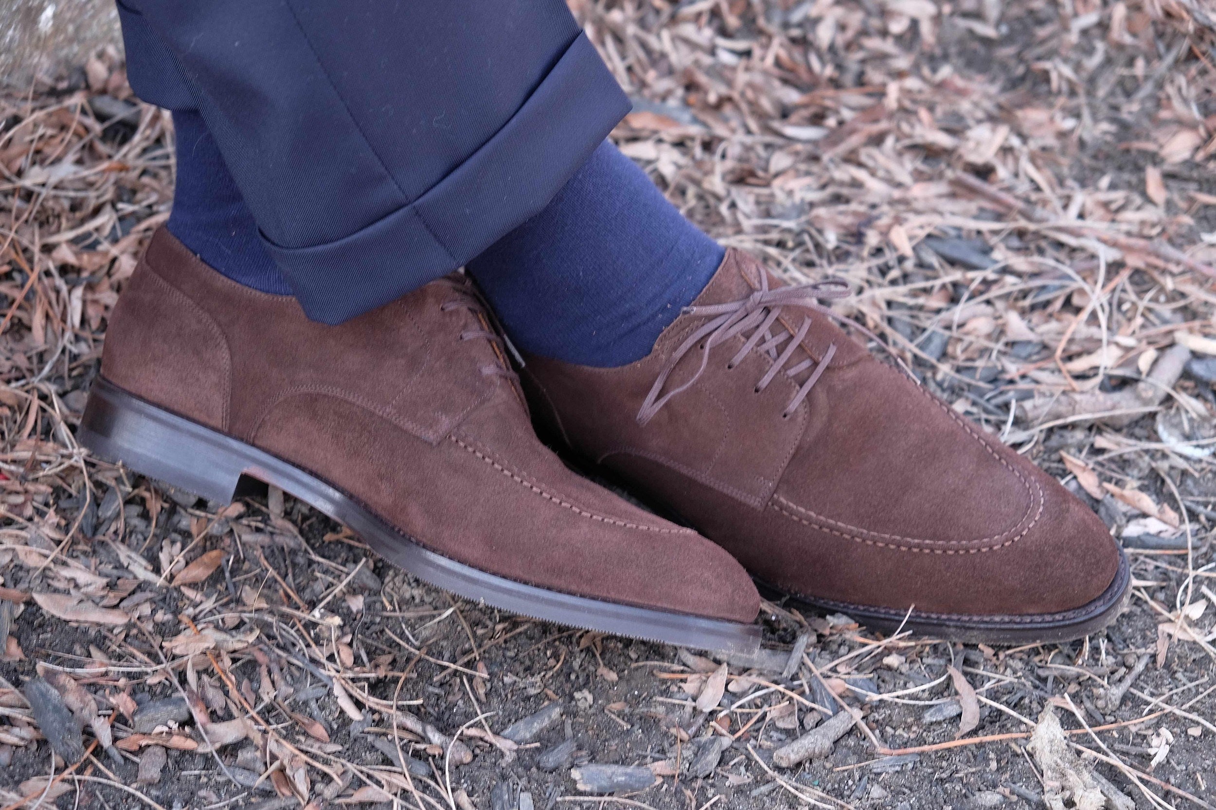 Cle Elum - Mocha Suede-Derbies-J.FitzPatrick Footwear