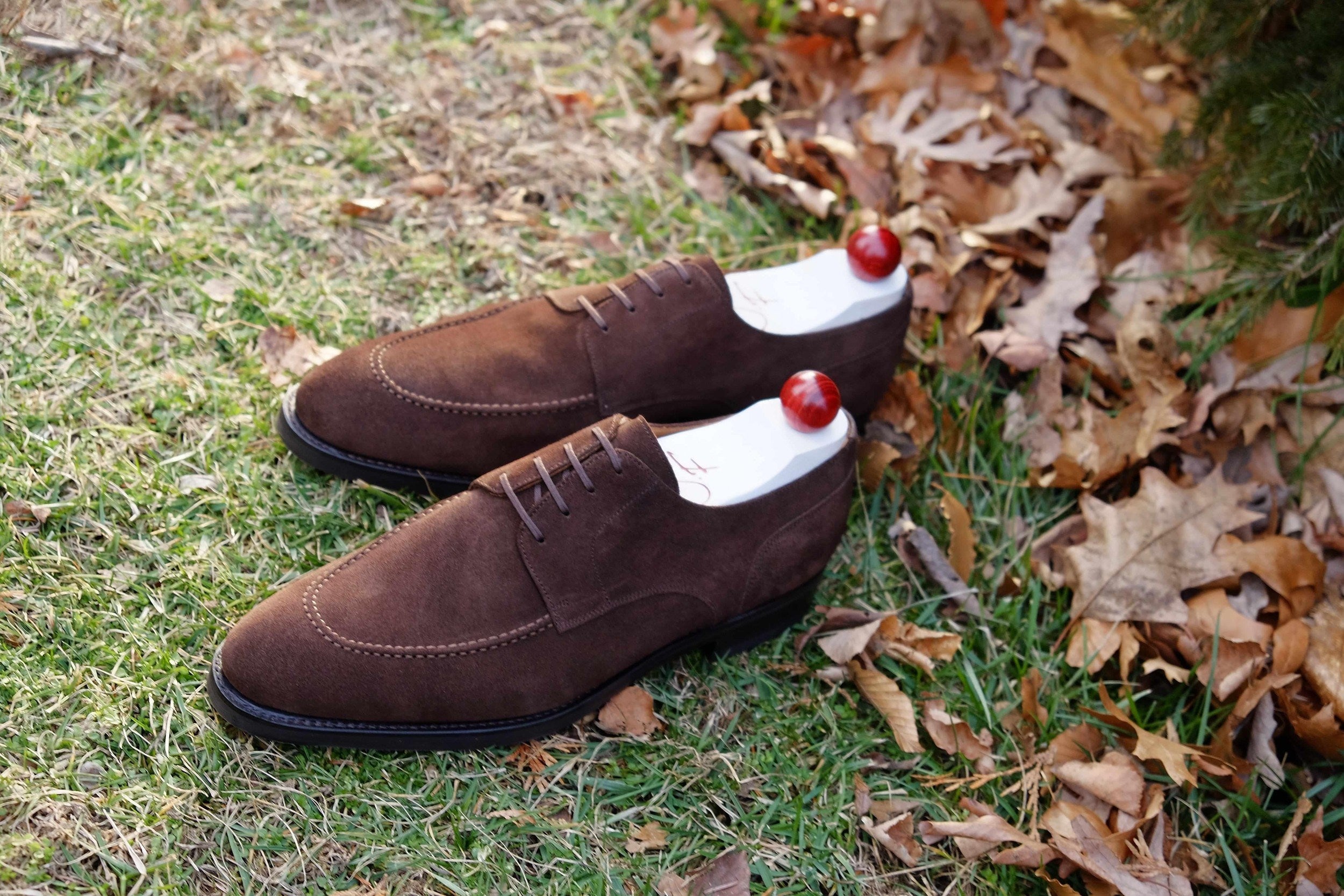 Cle Elum - Mocha Suede-Derbies-J.FitzPatrick Footwear