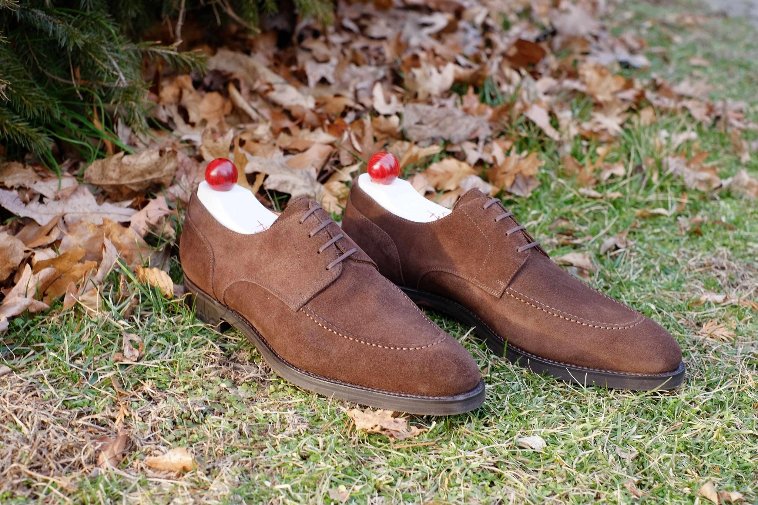 Cle Elum - Mocha Suede-Derbies-J.FitzPatrick Footwear