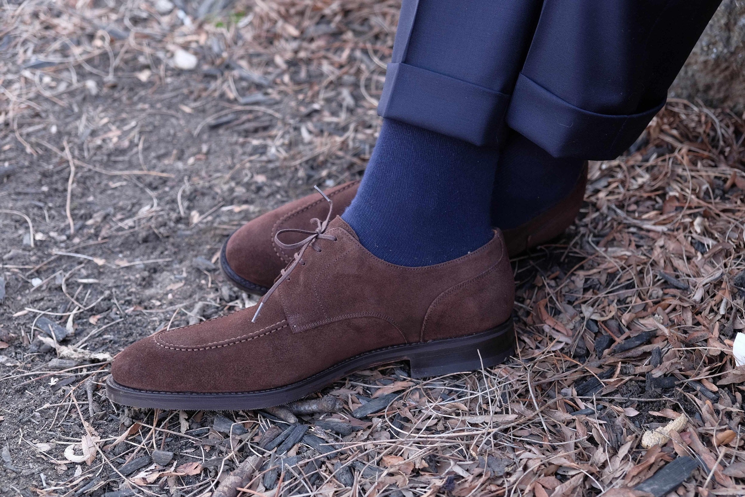 Cle Elum - Mocha Suede-Derbies-J.FitzPatrick Footwear